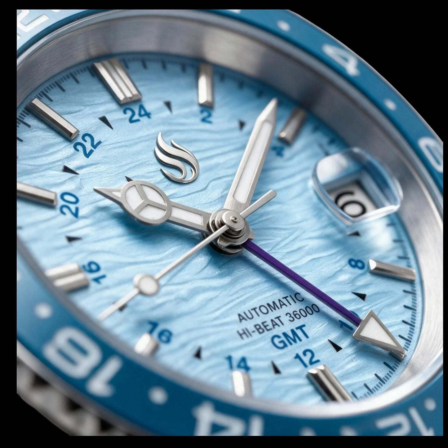 Seiko Mod Grand Seiko GMT Fusion Tiffany Blue Dial: Modtime Creations