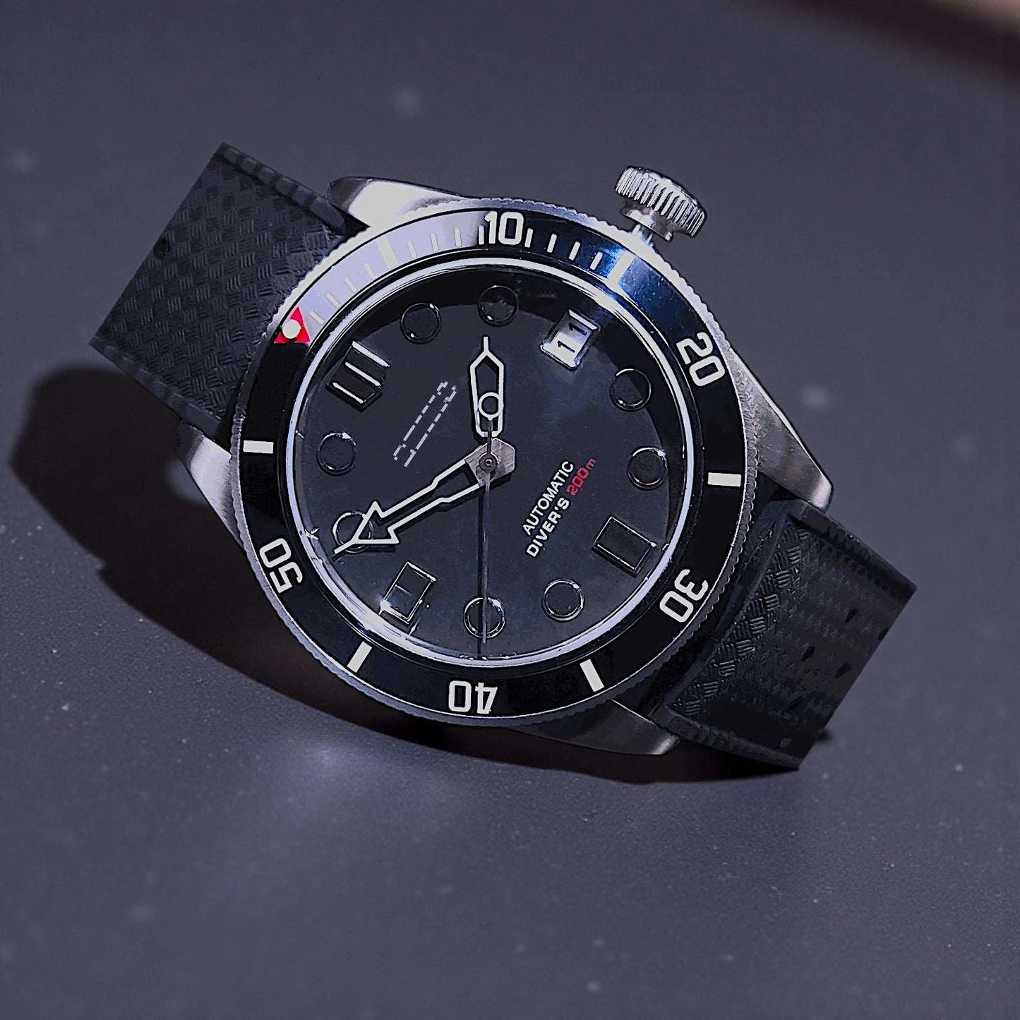 SeikMariner Black Diver Vintage Mod - Modtime