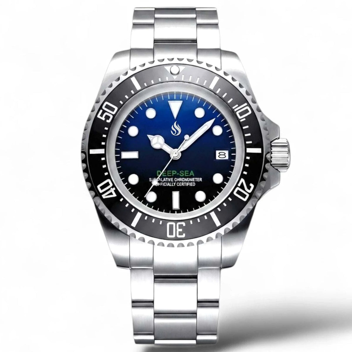 Seiko Mod Deep Sea Dweller 44MM luxury diver watch with NH35 movement and sapphire crystal built by Modtime Creations 