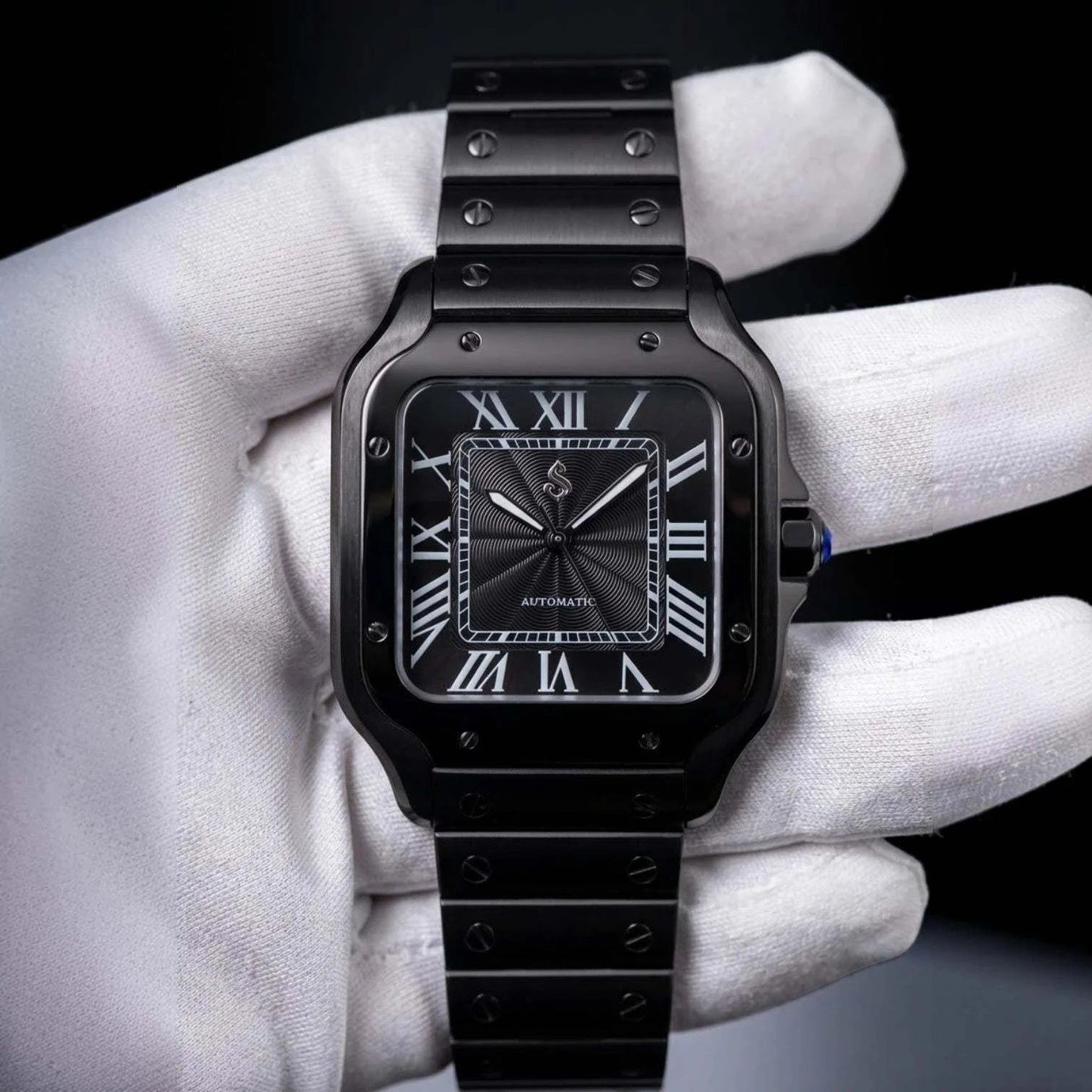 Santeiko Blackout "Textured Dial" Mod Watch - Modtime Creations