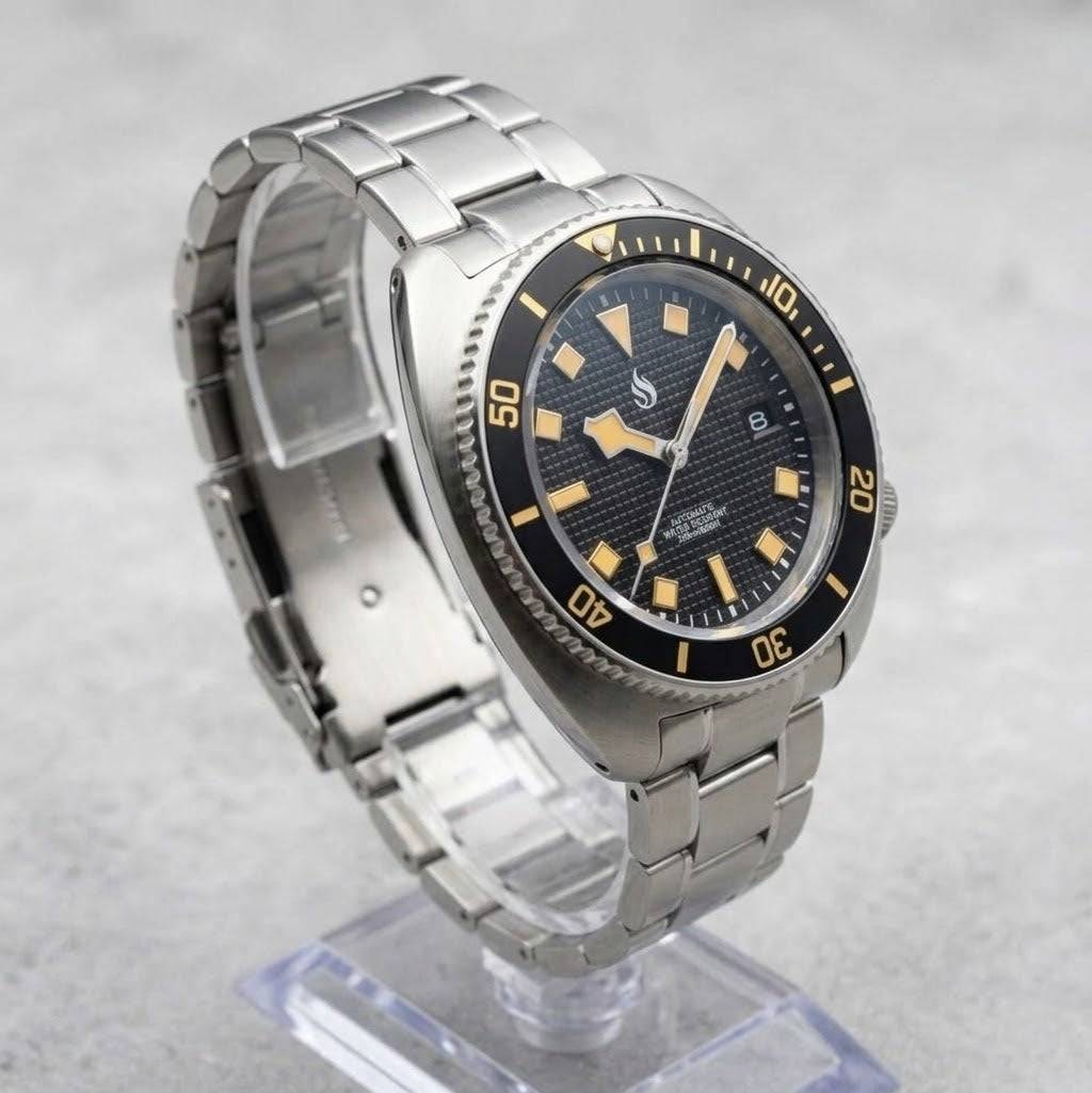 Stealth 44MM Vintage Black Dial "Captain Willard" Turtle Case Mod - Modtime Creations