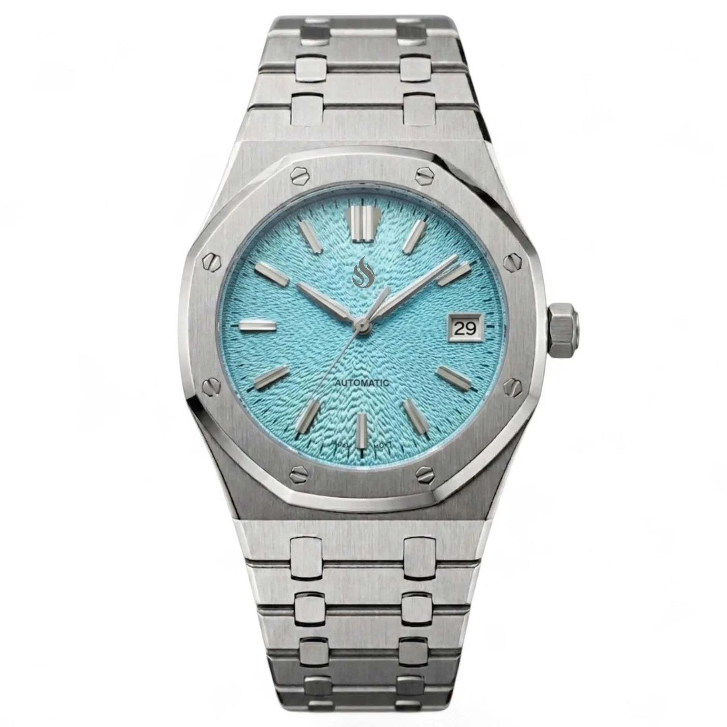 Seiko Mod - Royal Oak Textured Tiff Blue Grand Seiko GS Dial | Modtime Creations