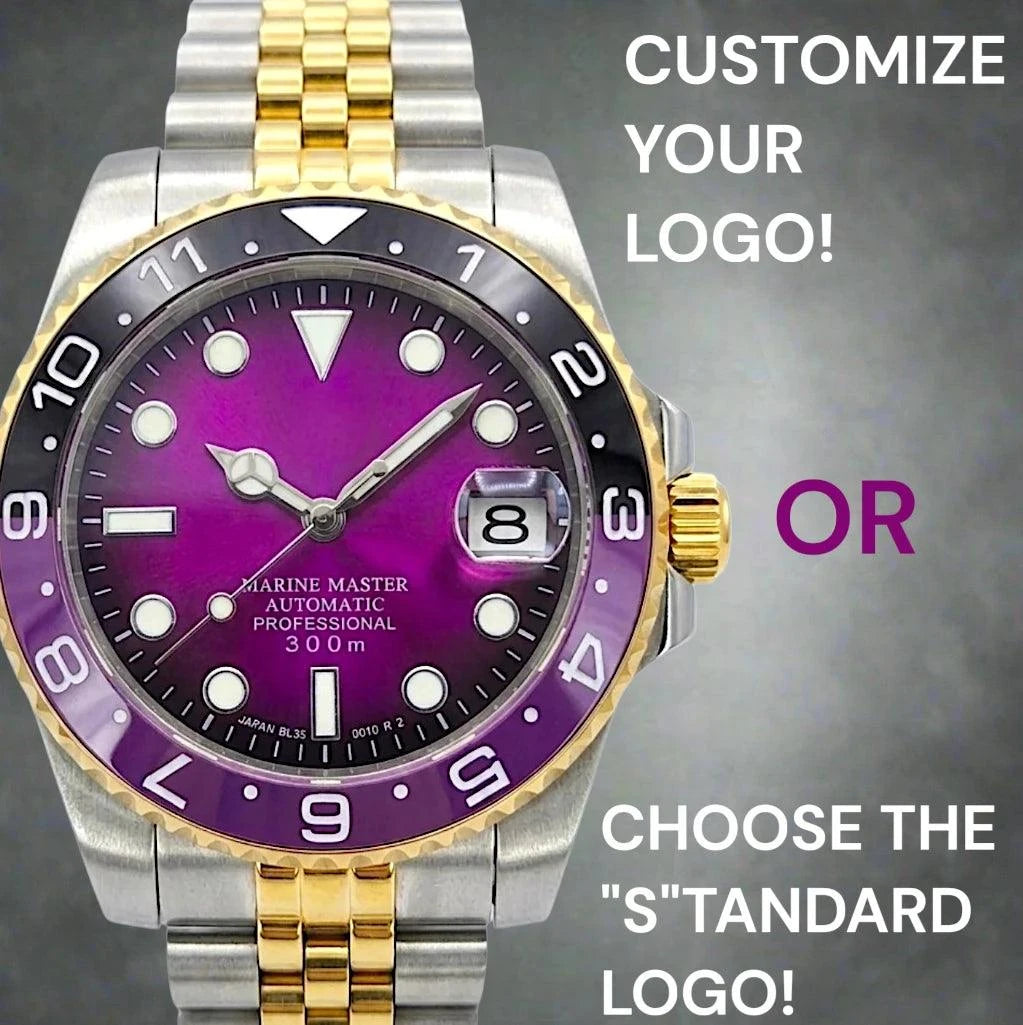 Seikmariner " Joker " Mod Watch Two-Tone Series - Fuchsia Purple Dial - Modtime Creations