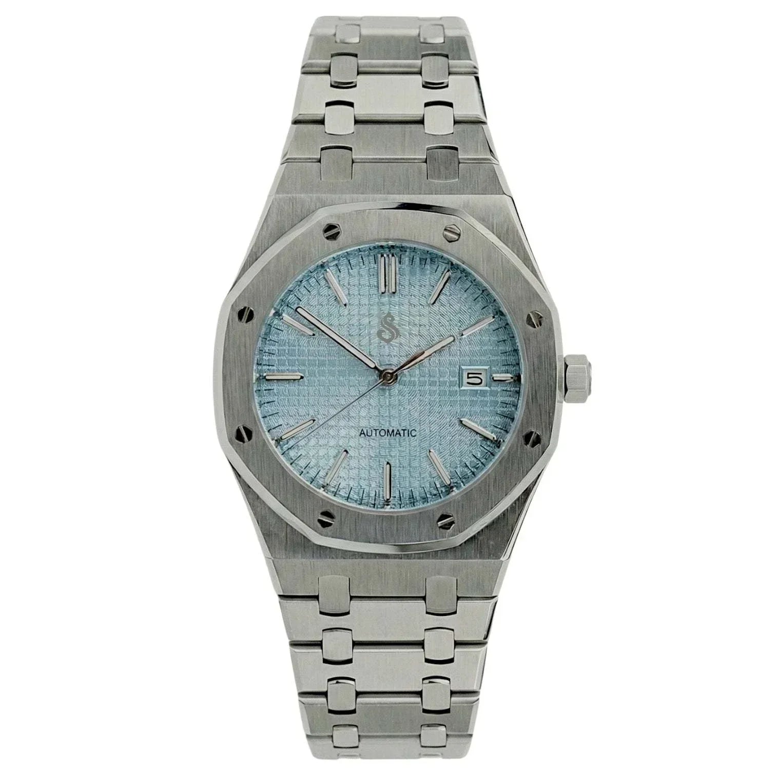 Seiko Mod Heritage Oak Tiff Blue luxury watch with sapphire crystal and stainless steel case