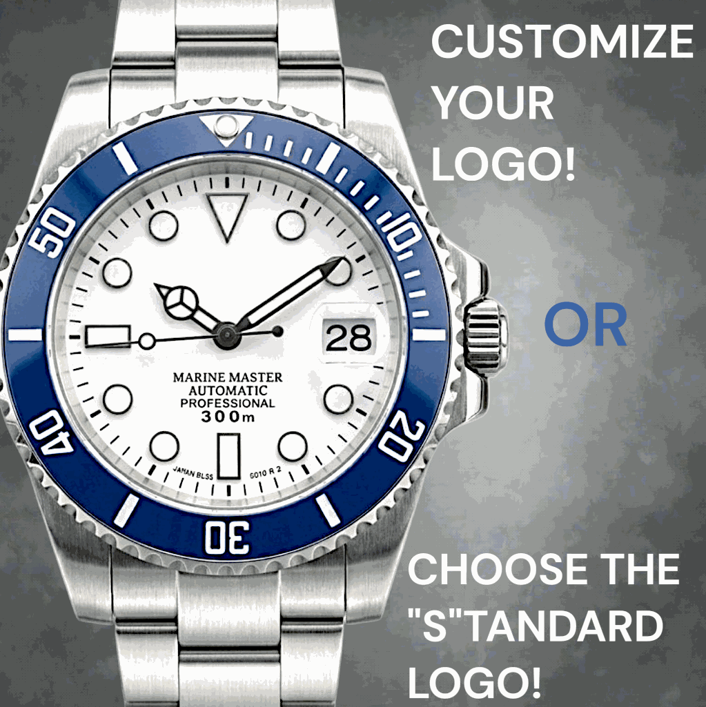 Seiko Mod Series "Blue White" Sub Diver - Modtime Creations 