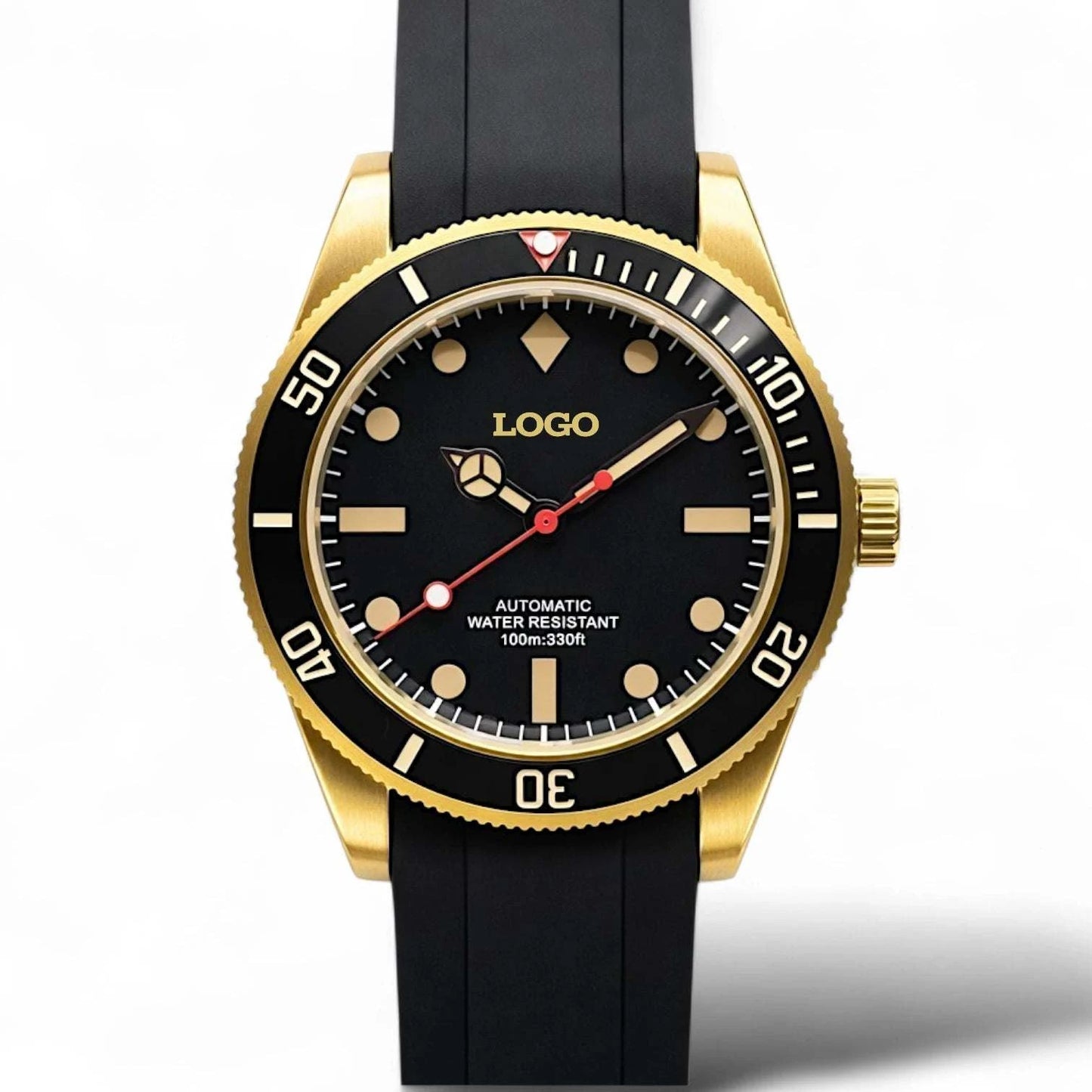 SeikMariner Vintage Black Gold Mod Diver Series - Modtime