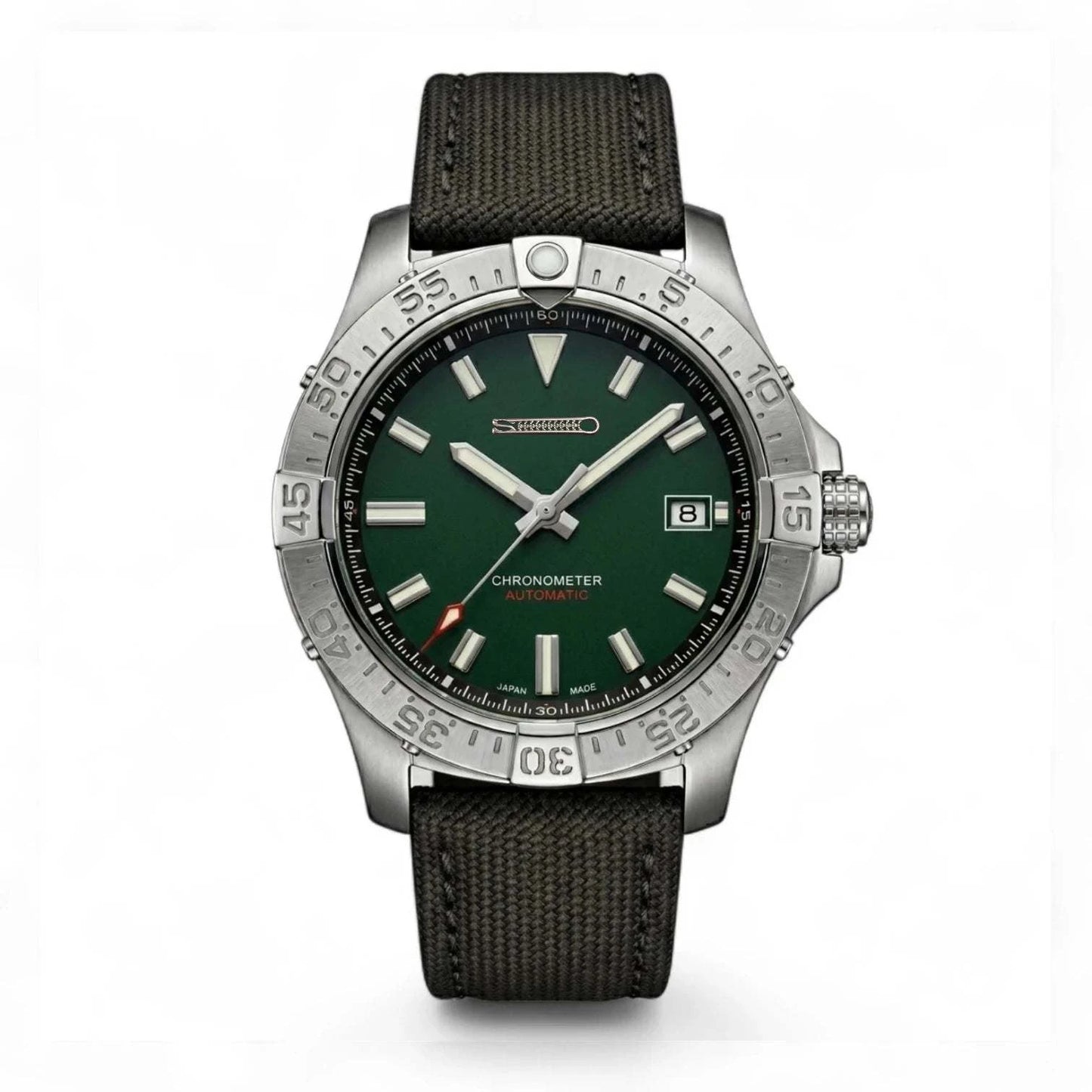 42mm Dark Green Dial "Avenge" Diver Mod Watch  – Modtime Creations