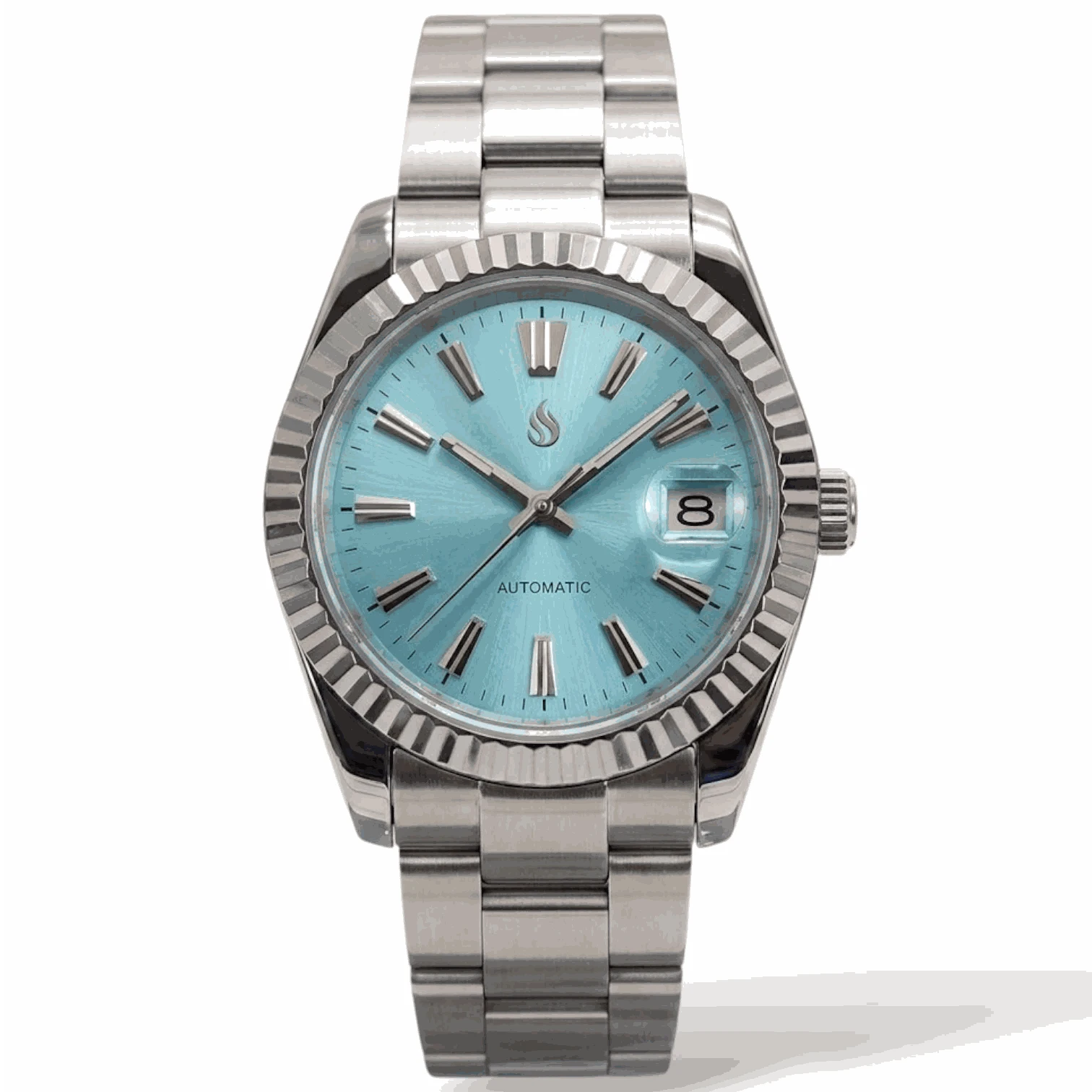Seiko Mod Datejust Grand Seiko Tiffany Blue Dial Mod Watch built by Modtime Creations 