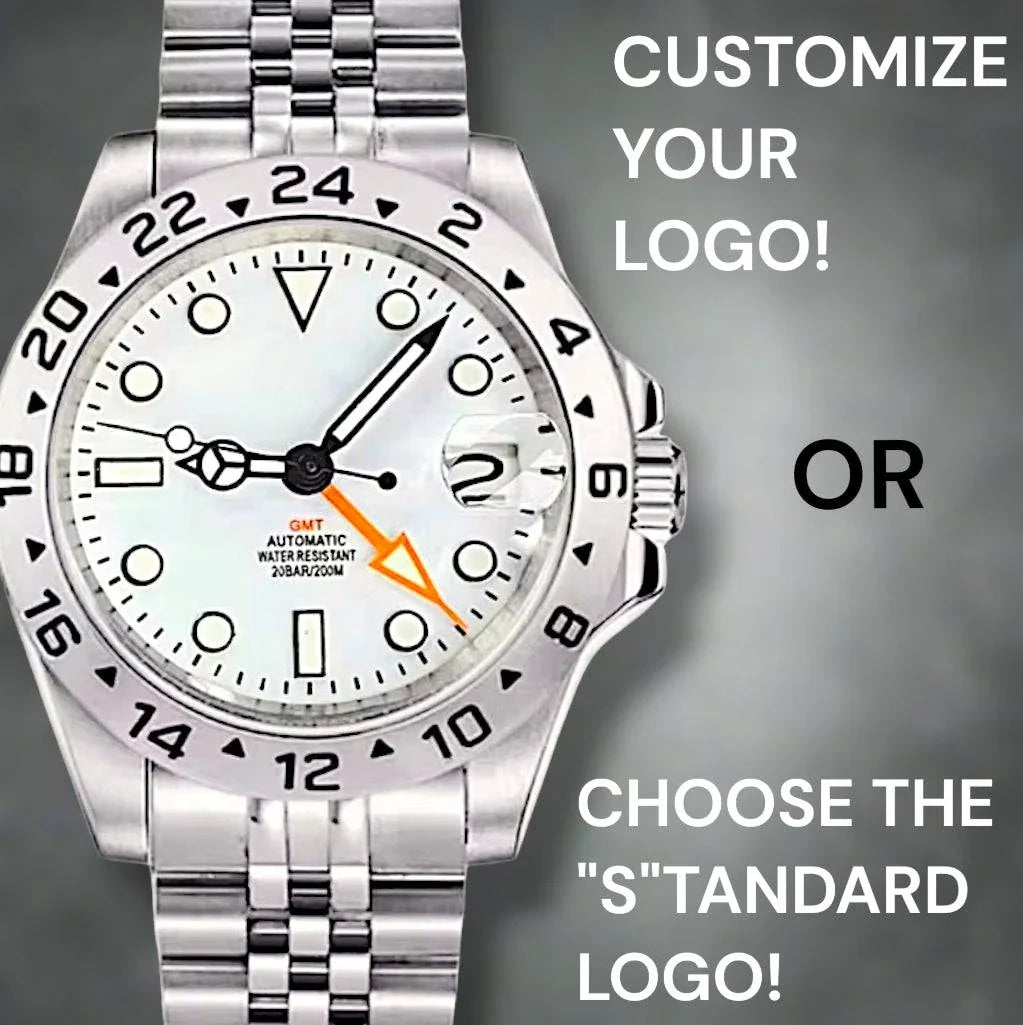 Seiko Mod GMT White Polar Dial Yachtmaster Brushed Nickel Series at  Modtime Creations