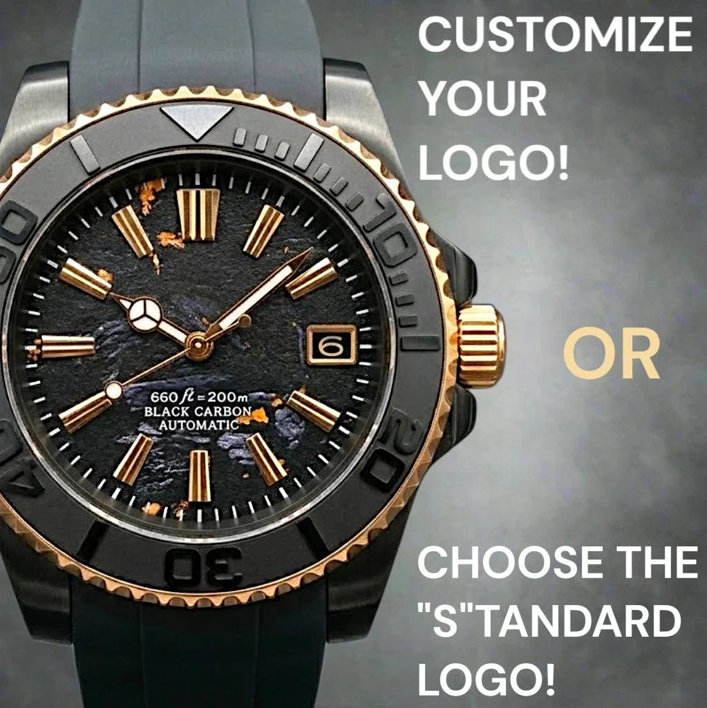 Seikmaster "GS Black Gold Carbon Fiber" Mod Watch - Modtime Creations