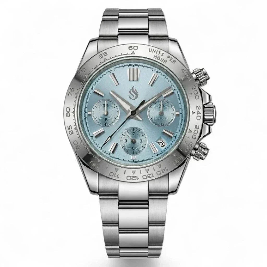 Grand Seitona Tiff Blue Dial Silver Mod Watch - GS Fusion