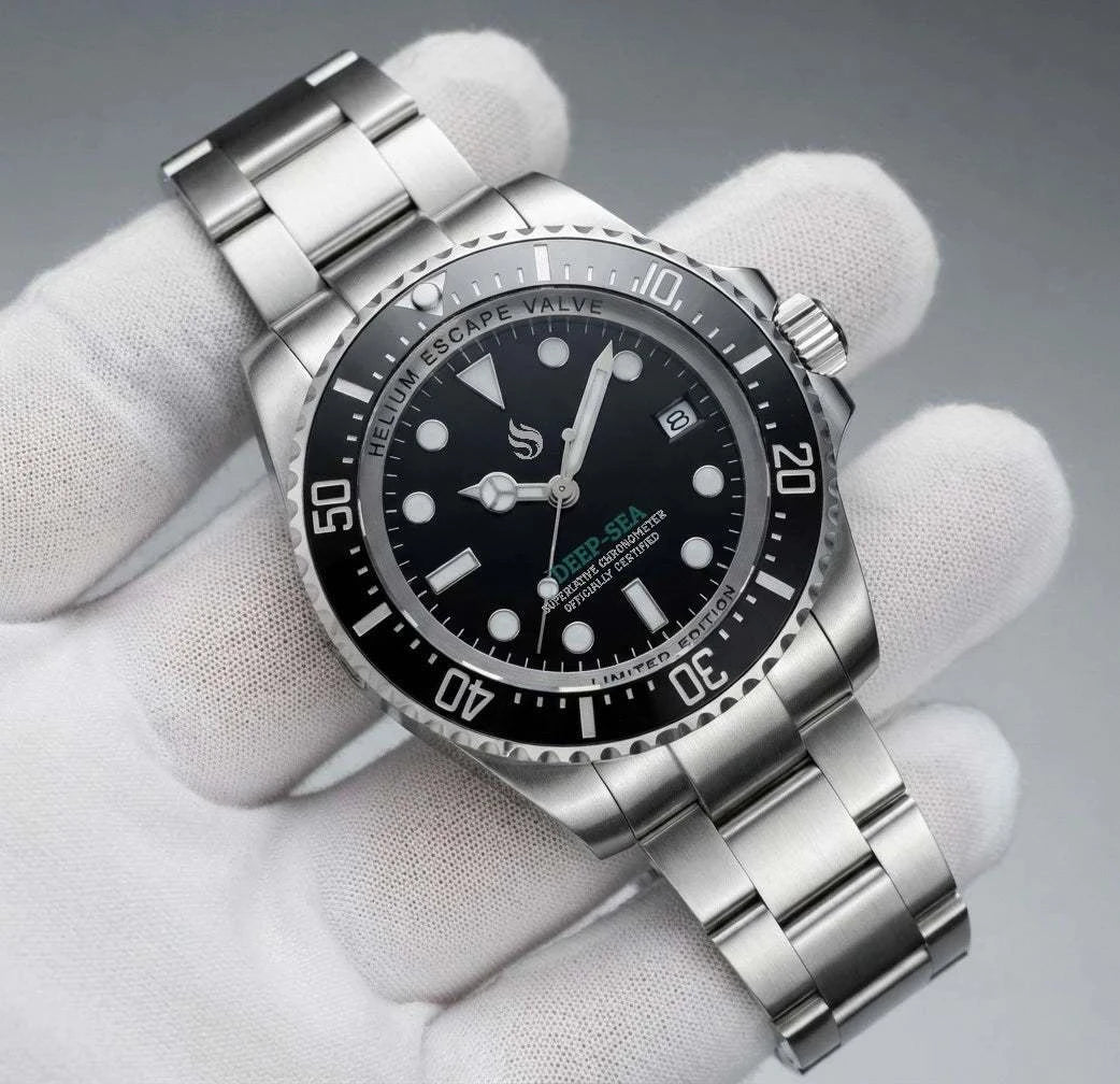 Deep Sea Dweller 44MM Deep Modded Seiko luxury diver watch with NH35 movement and sapphire crystal