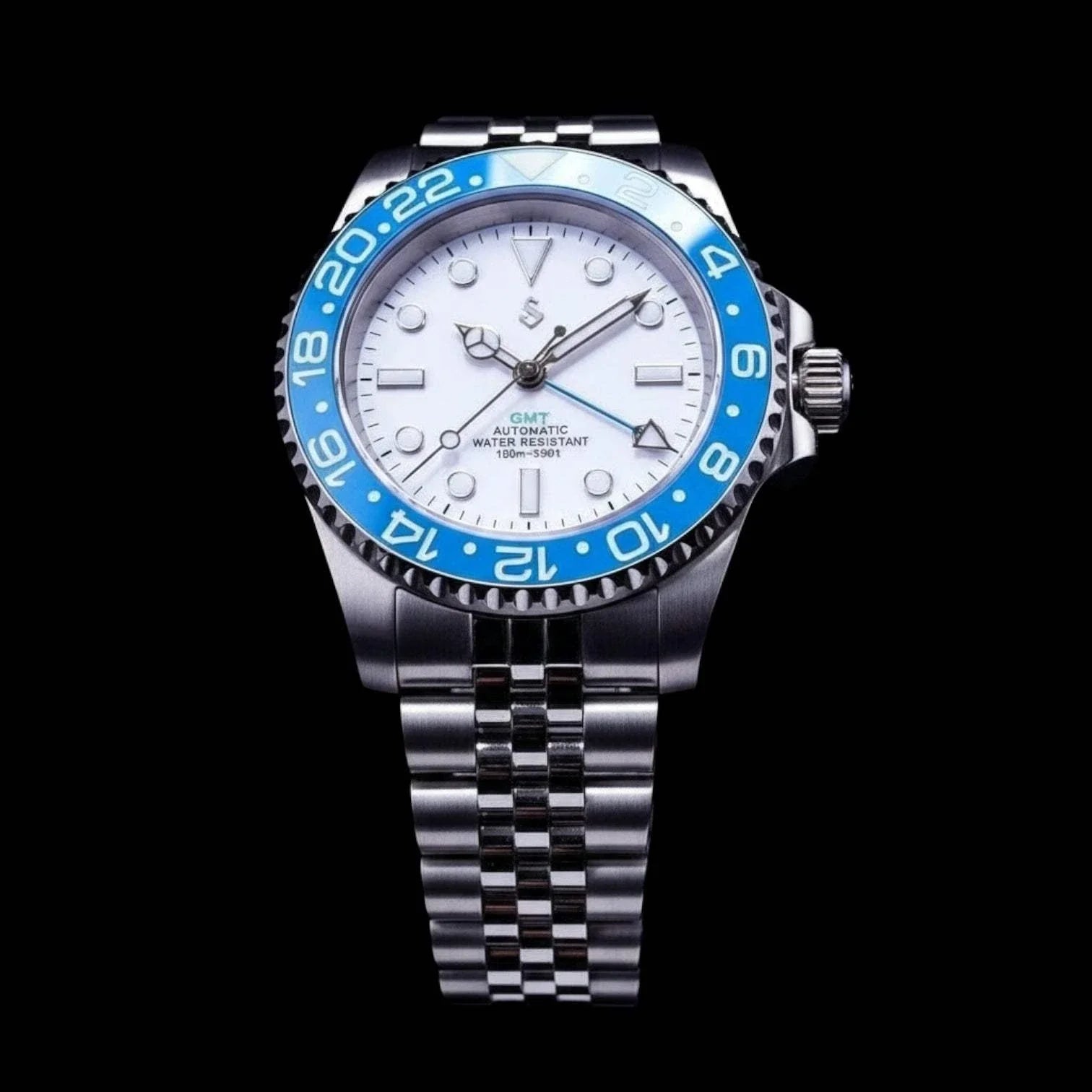 Seiko Mod GMT Master Tiffany Blue White: Modtime Creations