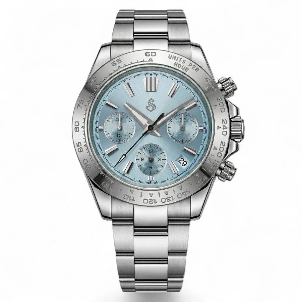 Grand Seitona Tiff Blue Dial Silver Mod Watch - GS Fusion