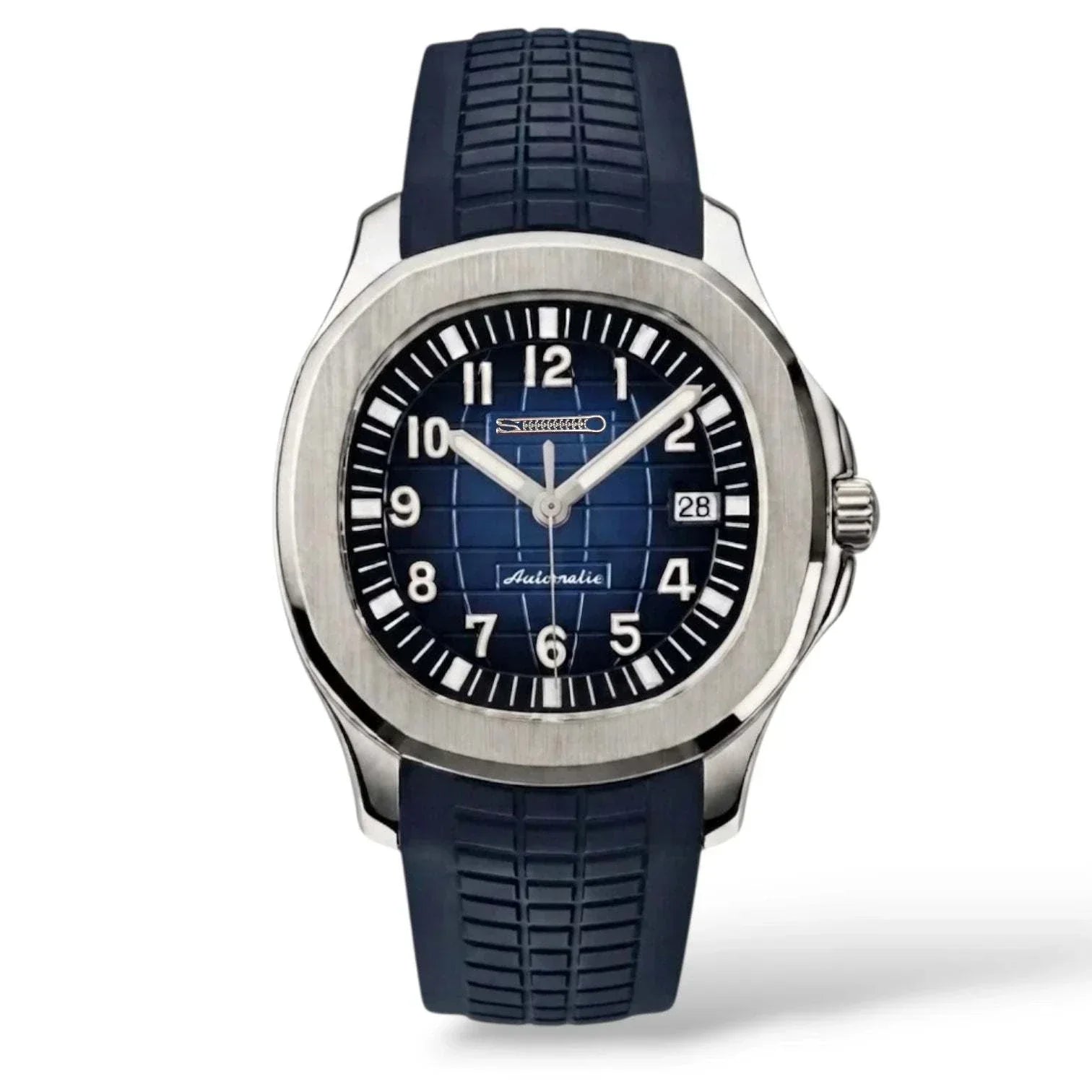 Seiko Mod Aquanaut Dark Blue Series luxury watch with NH35 automatic movement and sapphire crystal