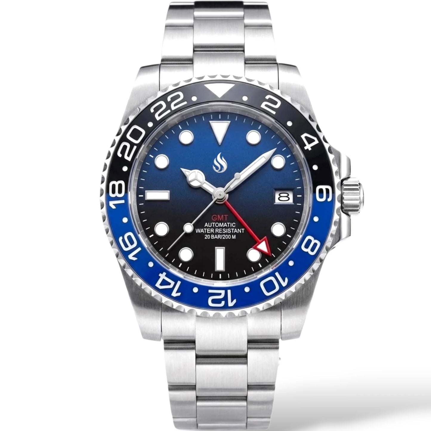 SeikMariner GMT Black Blue Dial Series Mod Watch - Modtime