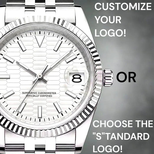 SeikJust Seiko mod white honeycomb dial watch with date window by Modtime Creations