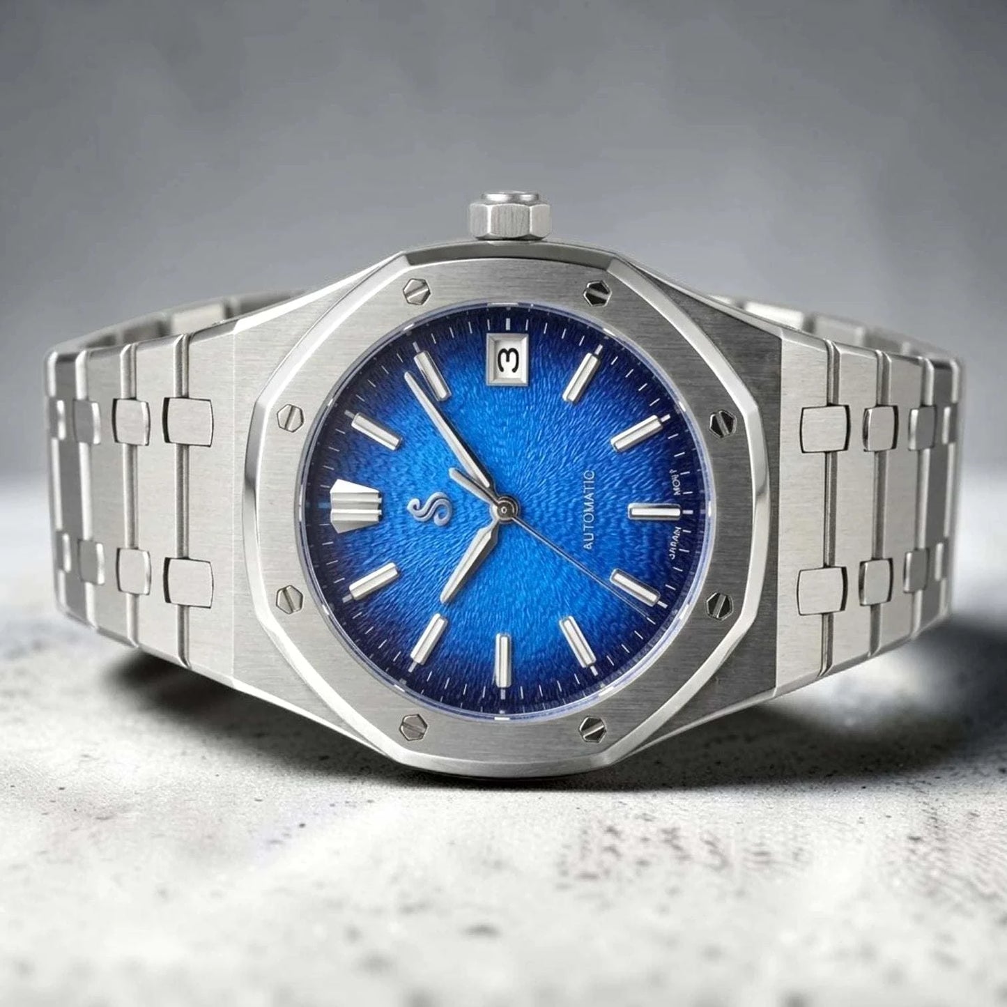 Grand Oak Fusion Mod Watch Series Textured Blue GS Dial - Modtime