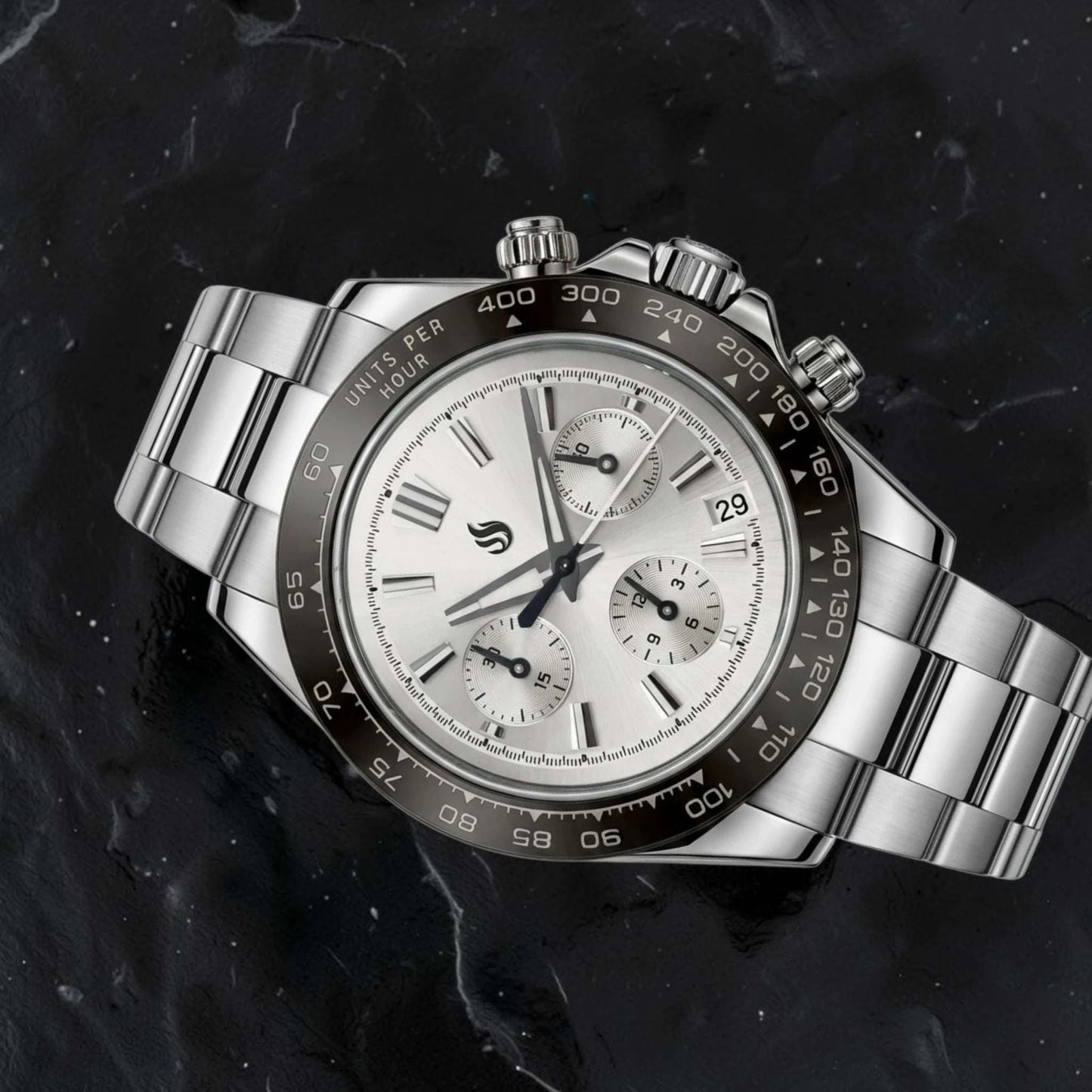 Grand Seitona White Black Panda Dial Mod Watch - GS Fusion