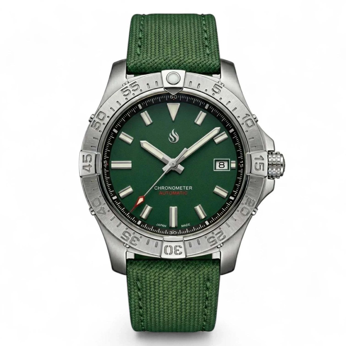 42mm Dark Green Dial "Avenge" Diver Mod Watch  – Modtime Creations