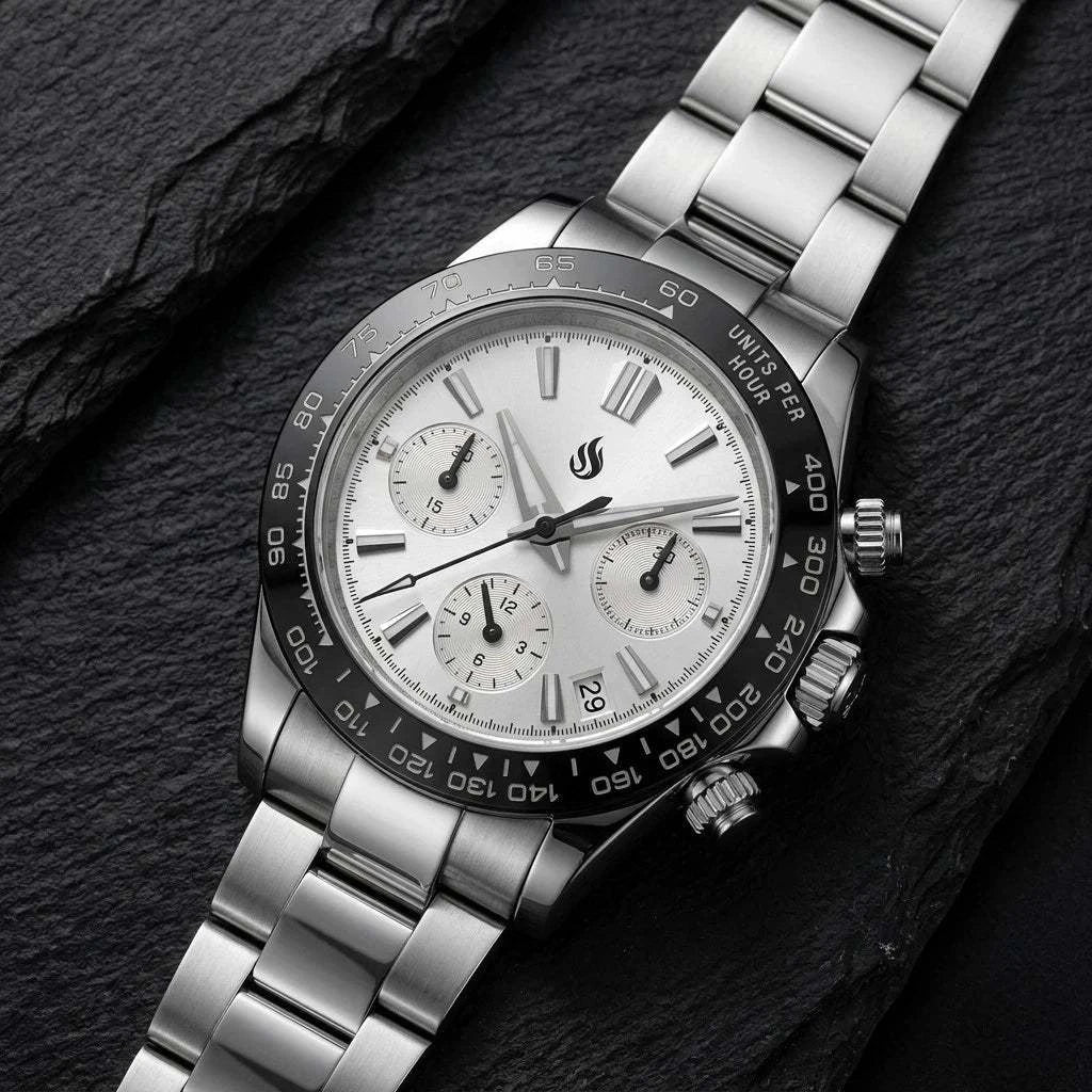 Grand Seitona White Black Panda Dial Mod Watch - GS Fusion