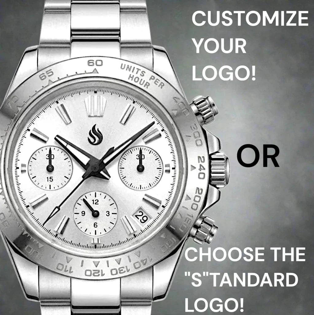 Seiko Mod Watches Daytona with a silver white GS Grand Seiko dial and hands built by Modtime Creations 