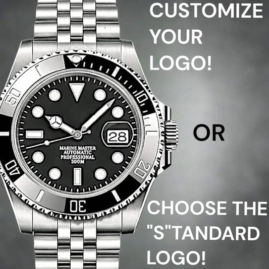 Seikmariner Midnight Black Modded Seiko diver watch with luxury design and NH35 automatic movement