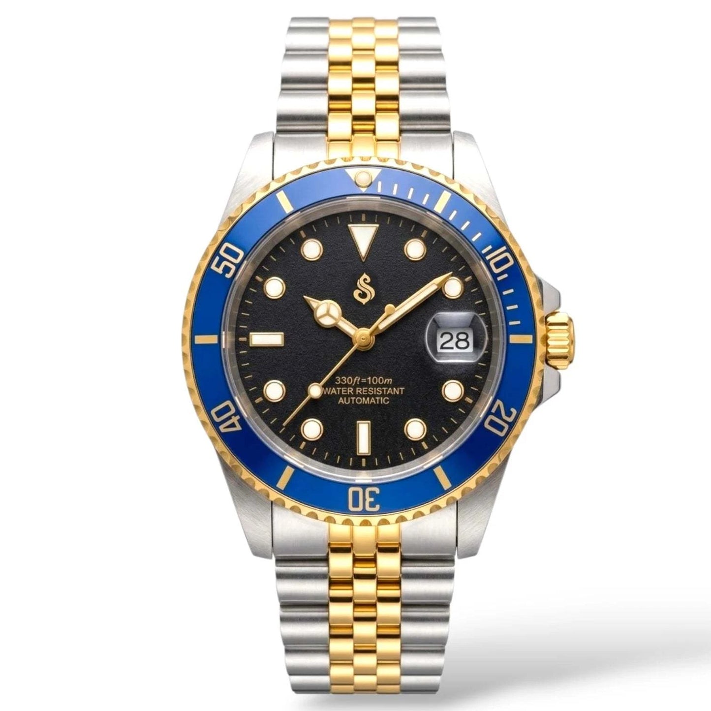 Seikmariner "Black Blue" Mod Watch Two-Tone Series - Modtime