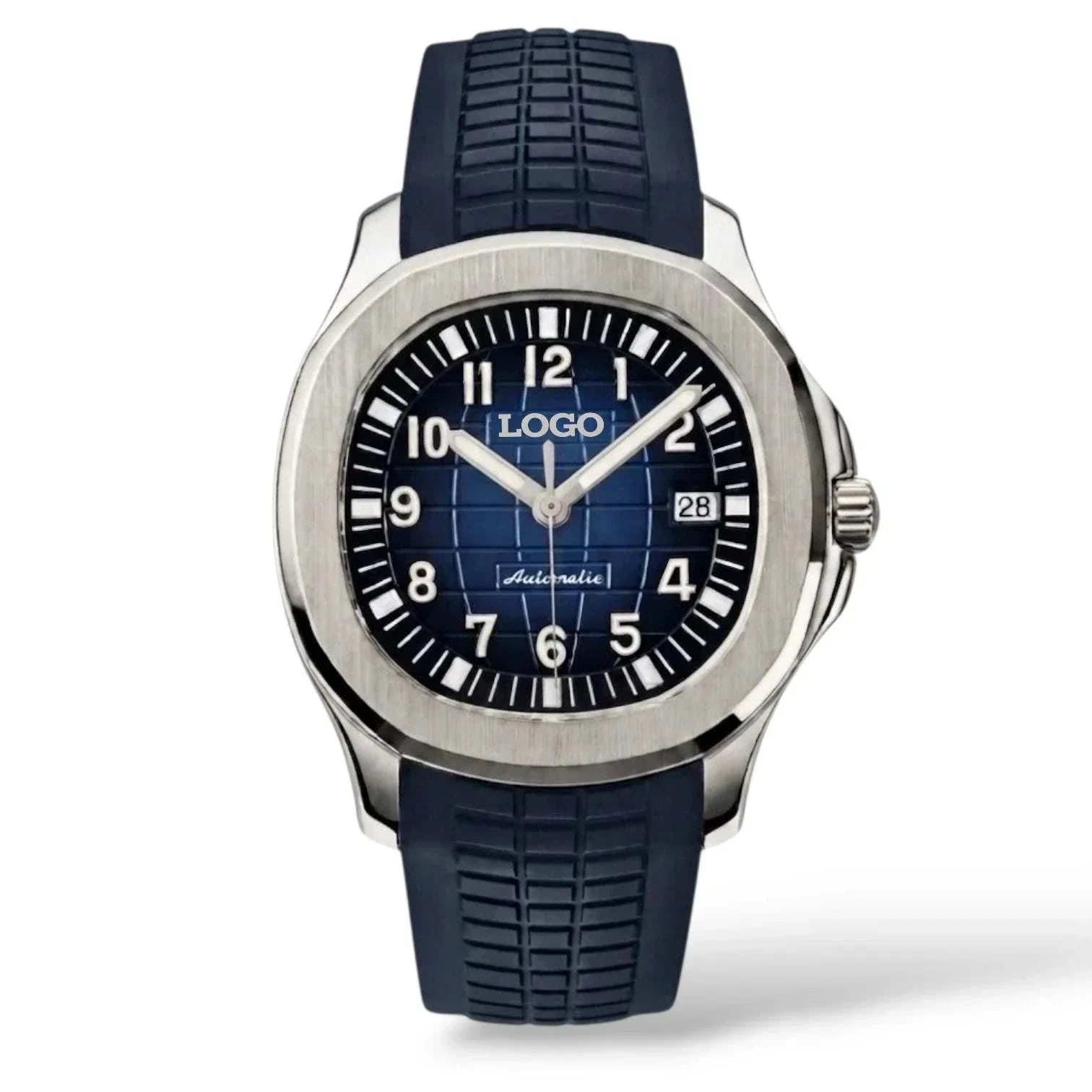 Seiko Mod Aquanaut Dark Blue Series luxury watch with NH35 automatic movement and sapphire crystal