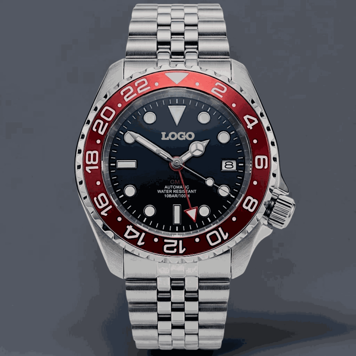 SeikMaster 42 MM SKX GMT Black Red Diver Mod Watch - Modtime