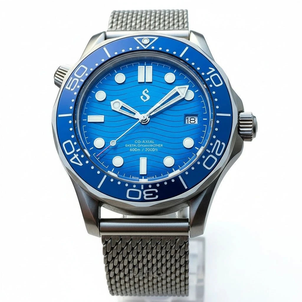 Signature Blue Dial 007 Master Homage Mod - Signature Series