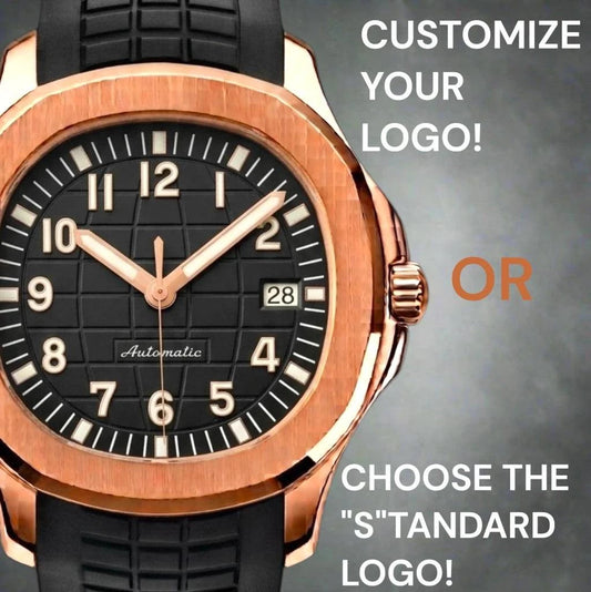 Seiko mod watches aquanaut Rose Gold case Black dial built by Modtime Creations 