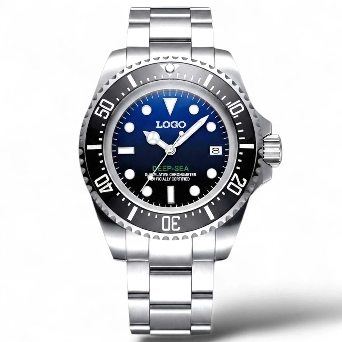 Seiko Mod Deep Sea Dweller 44MM luxury diver watch with NH35 movement and sapphire crystal built by Modtime Creations 