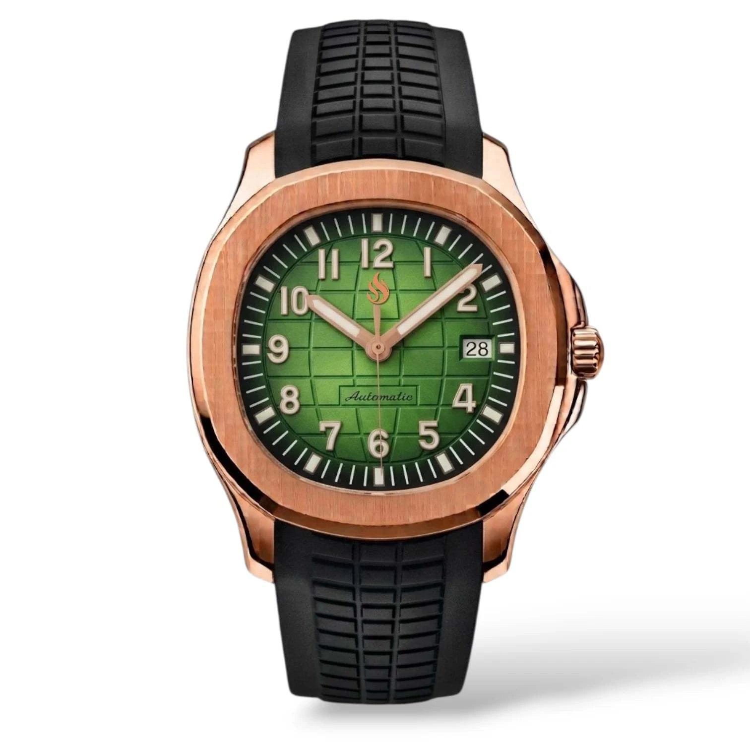 Seiko Mod Aqua Rose Gold Green Dial Series - Modtime Creations