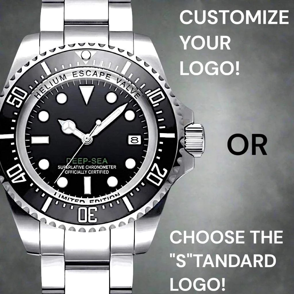 Deep Sea Dweller 44MM Deep Modded Seiko luxury diver watch with NH35 movement and sapphire crystal