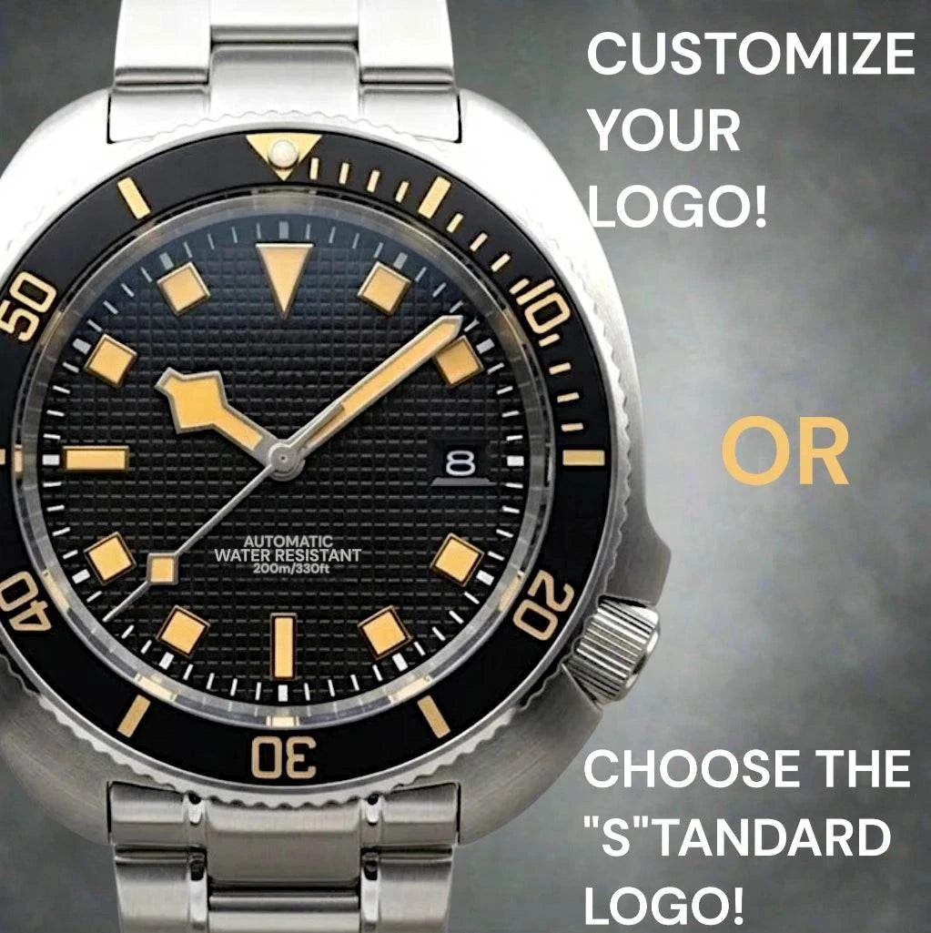 Stealth 44MM Vintage Black Dial "Captain Willard" Turtle Case Mod - Modtime Creations