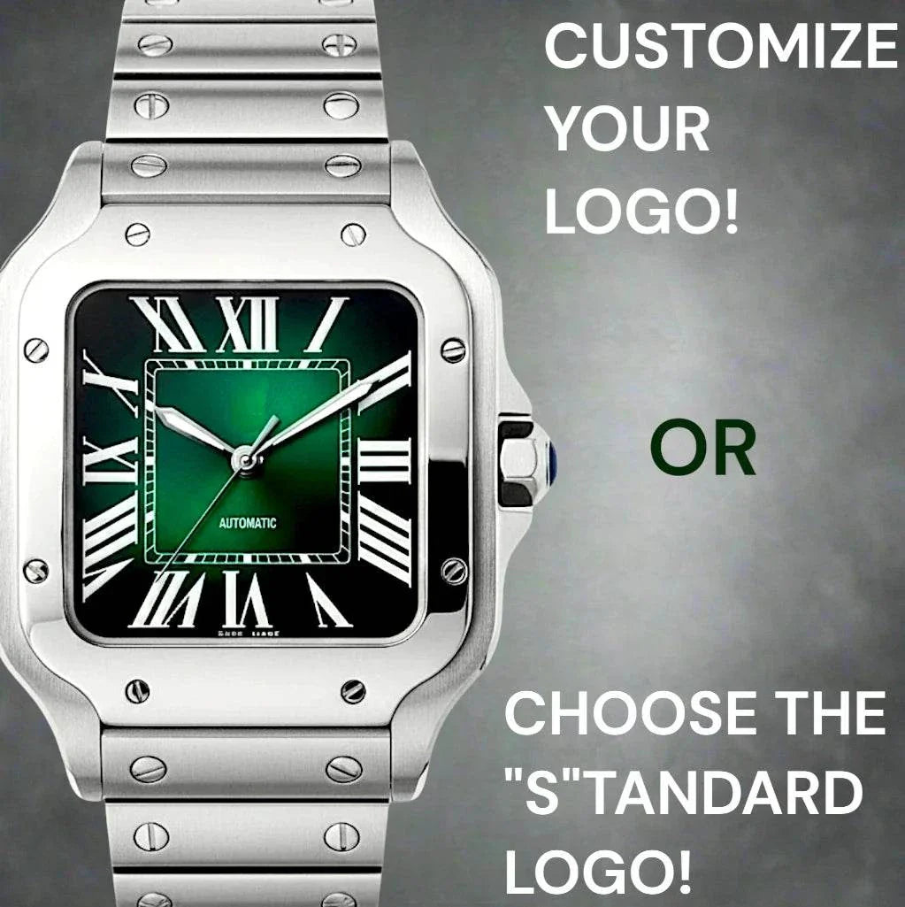 Santeiko green and black dial Seiko Mod watch with stainless steel case and sapphire glass