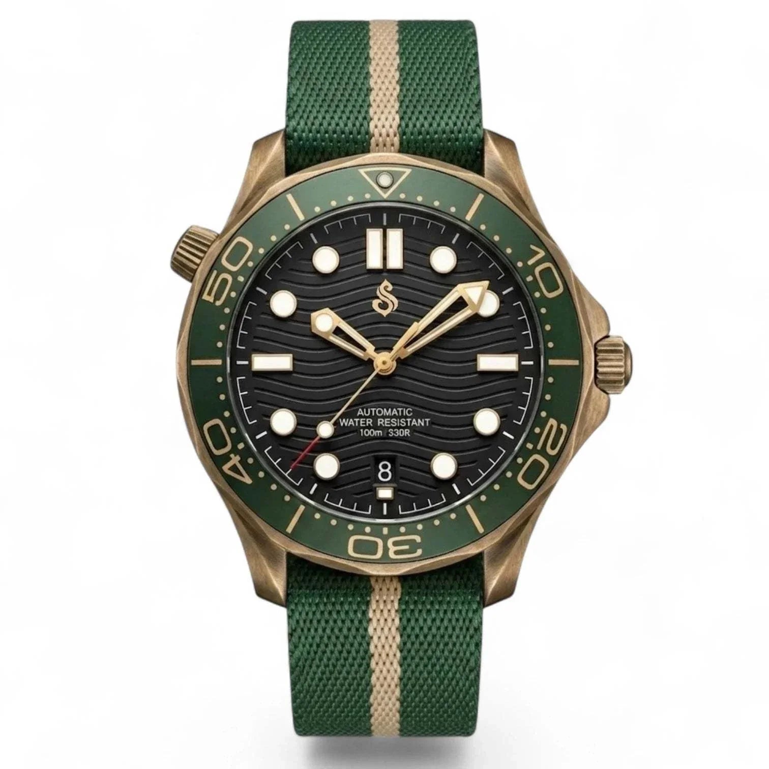 Seiko Mod SeaMaster Bond 007 Black Dial Vintage Watch: Modtime Creations