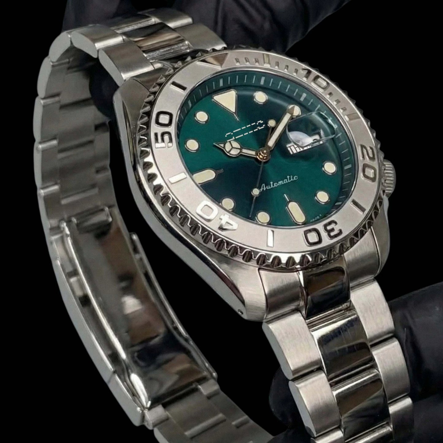 SeikMaster 42MM Emerald Dial Yacht Diver Mod - Modtime