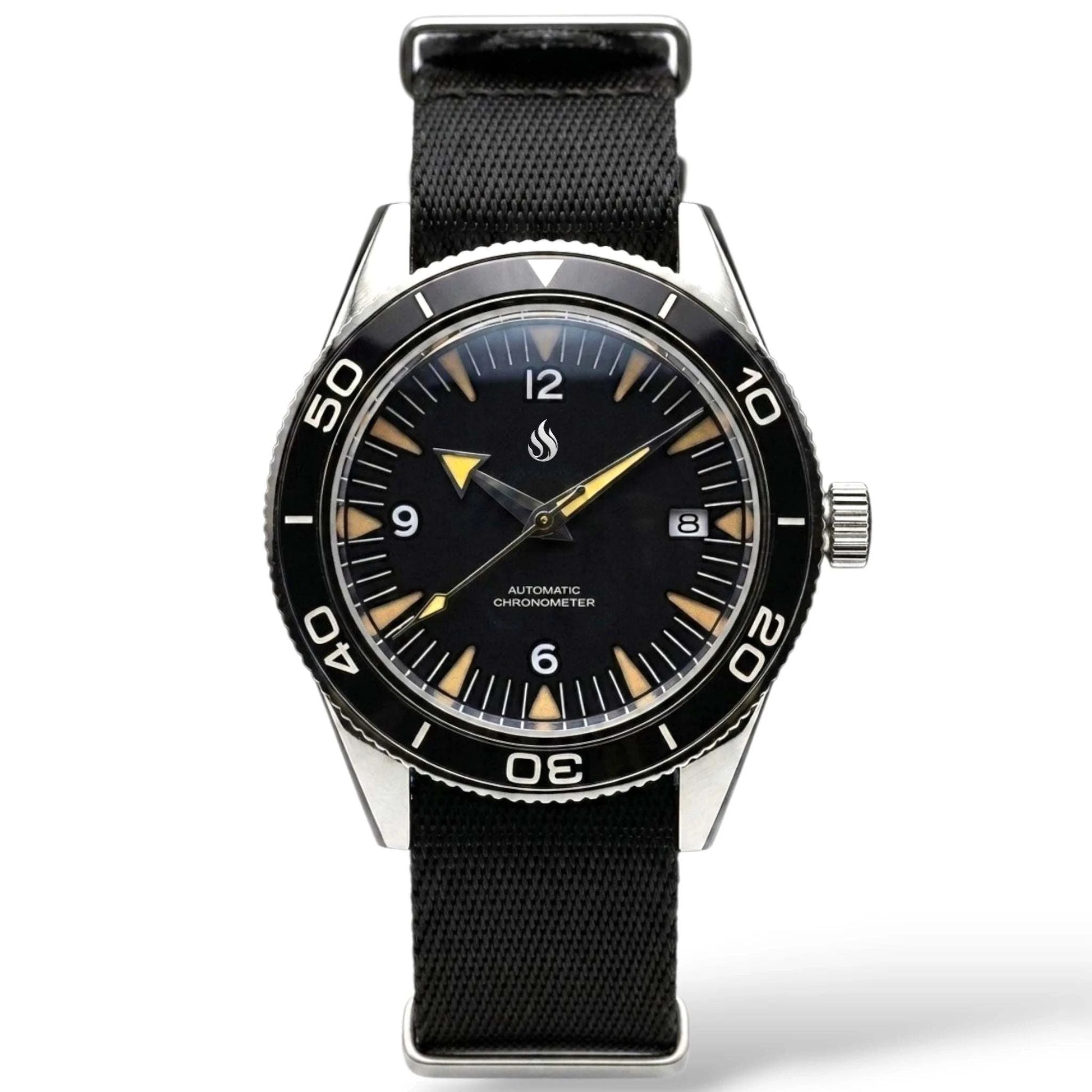 seiko mod watches spectre seamaster black dial built by modatime creations 