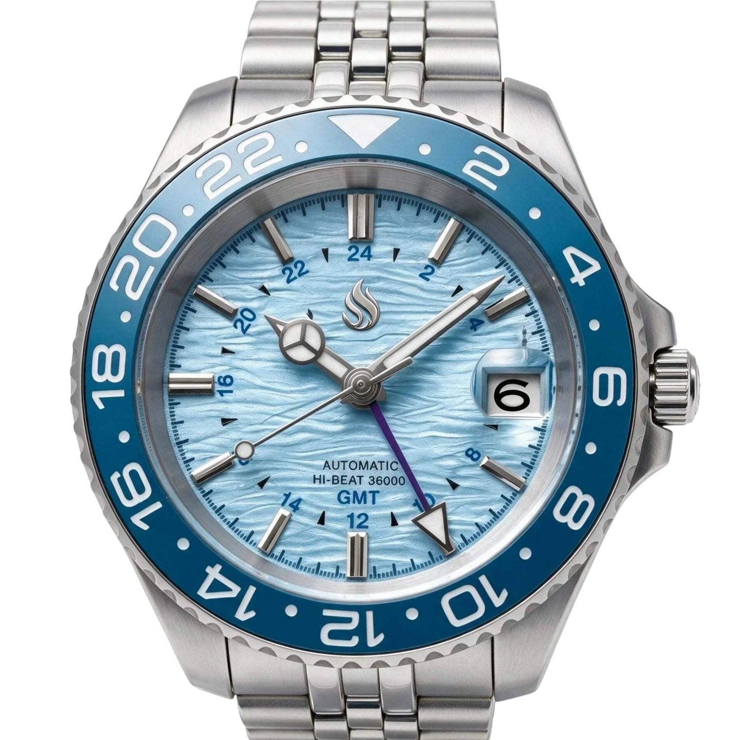 Seiko Mod Grand Seiko GMT Fusion Tiffany Blue Dial: Modtime Creations