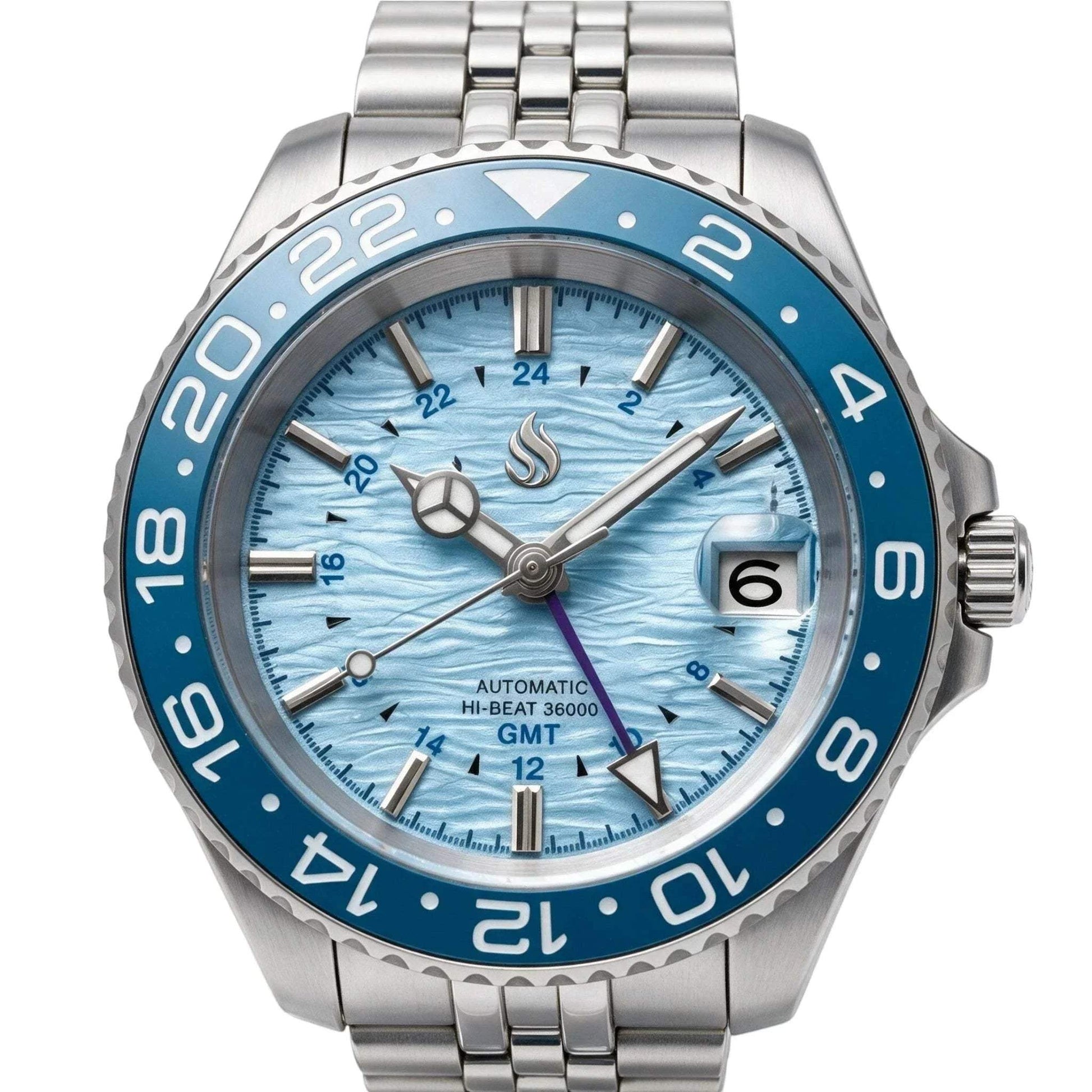Seiko Mod Grand Seiko GMT Fusion Tiffany Blue Dial: Modtime Creations