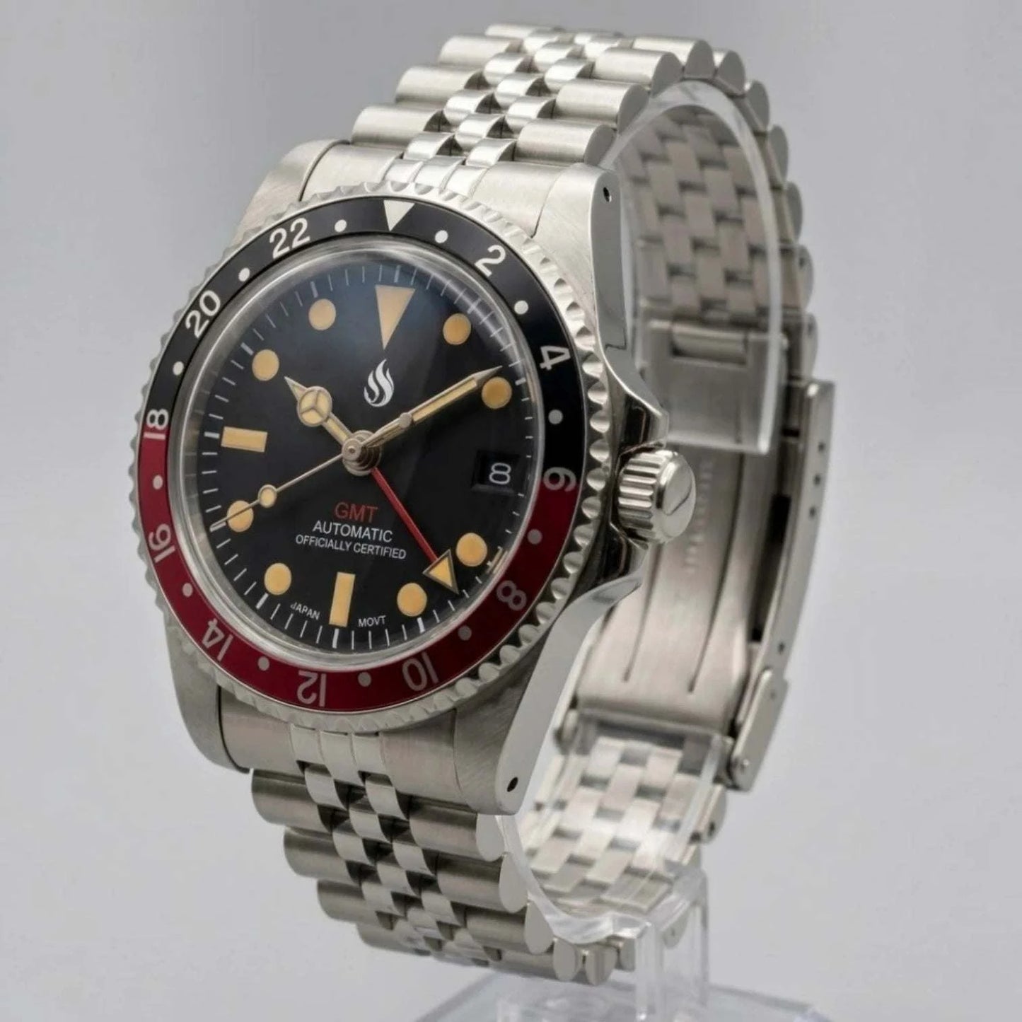 SeikMariner Vintage GMT Black Blue "Coke" Mod Watch Series - Modtime Creations