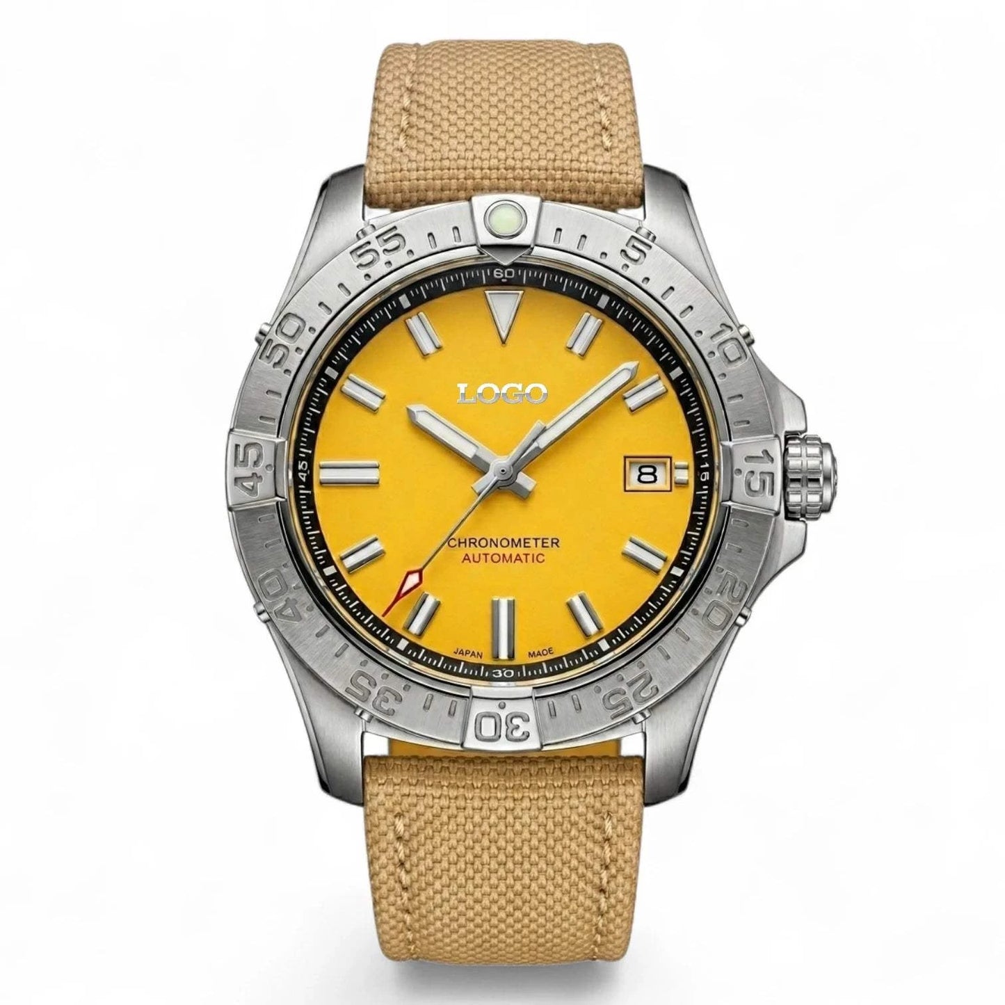 42mm Yellow Dial "Avenge" Diver Mod Watch  – Modtime Creations