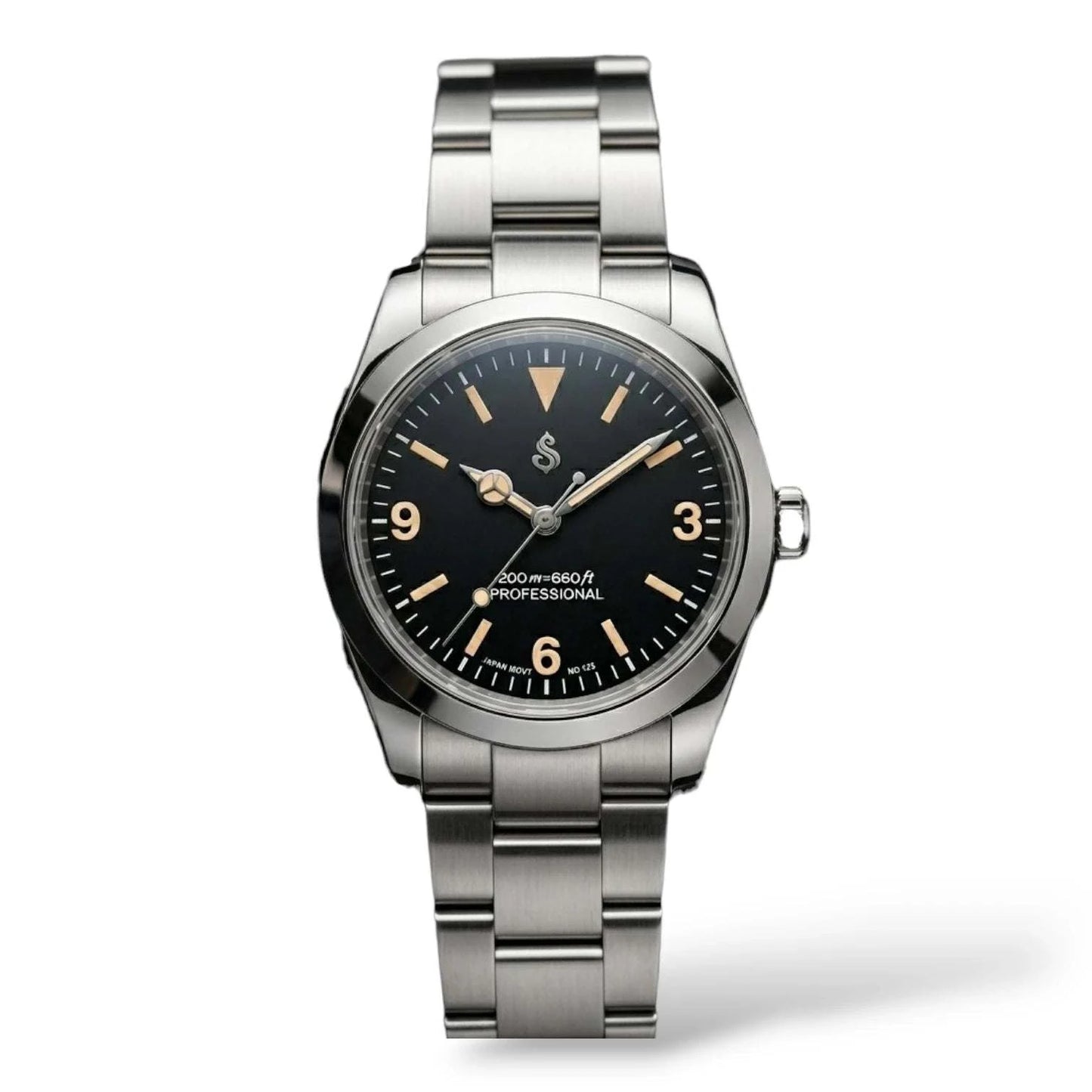 Vintage Xplorer Pilot Silver Black Mod Watch - Modtime
