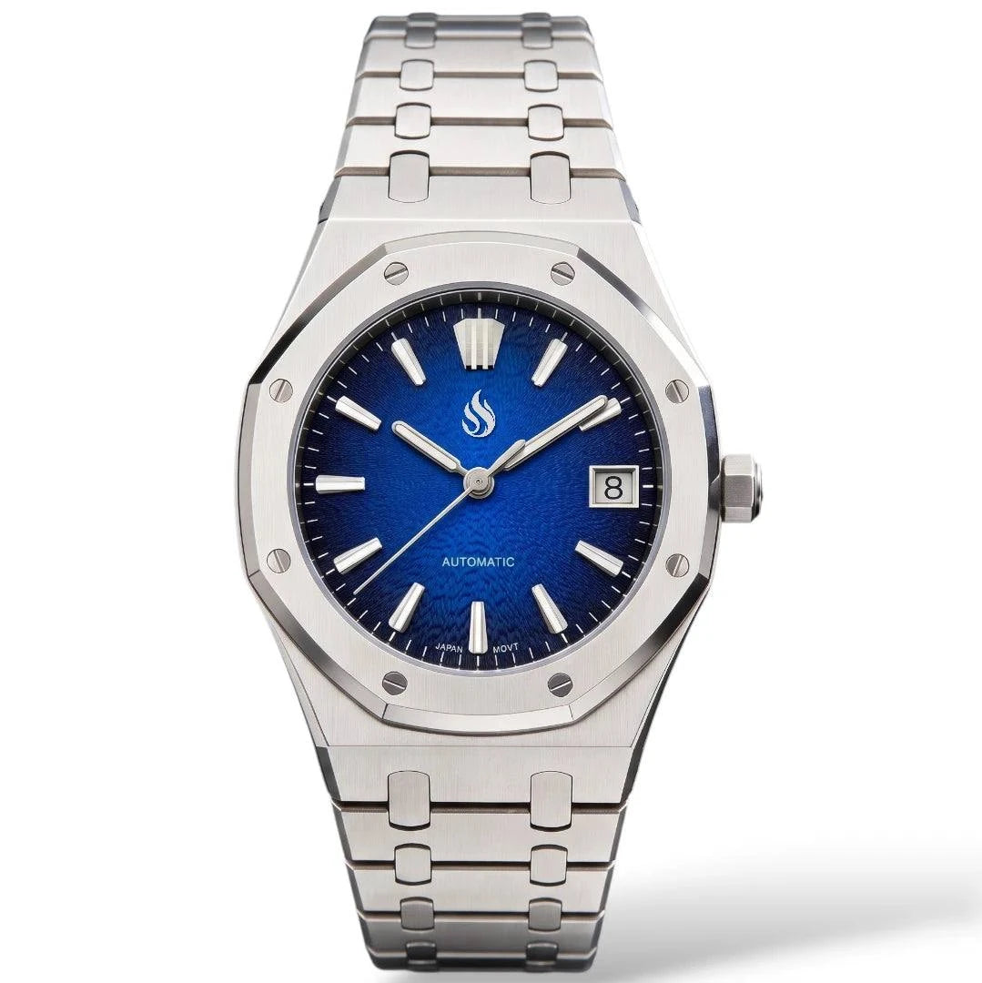Seiko Mod Watches Royal Oak Textured Blue Grand Seiko GS Dial | Modtime Creations