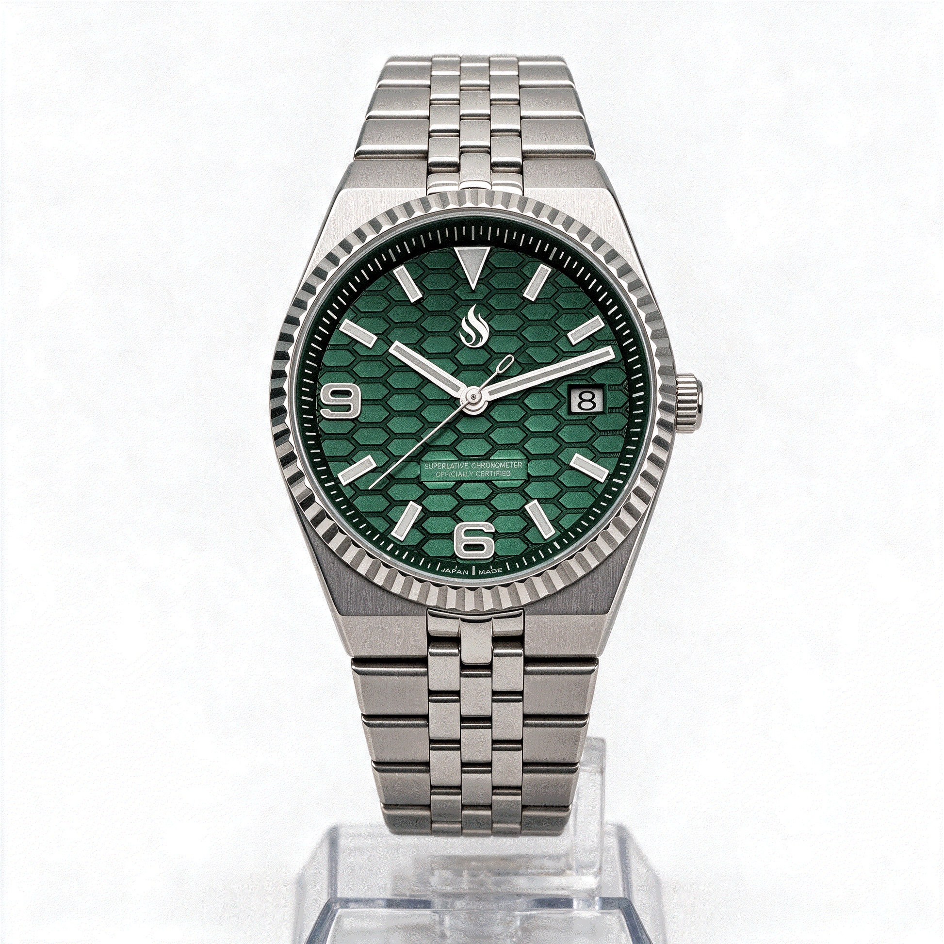 Seiko Mod Watch Green Dial Land Dweller by Modtime Creations 