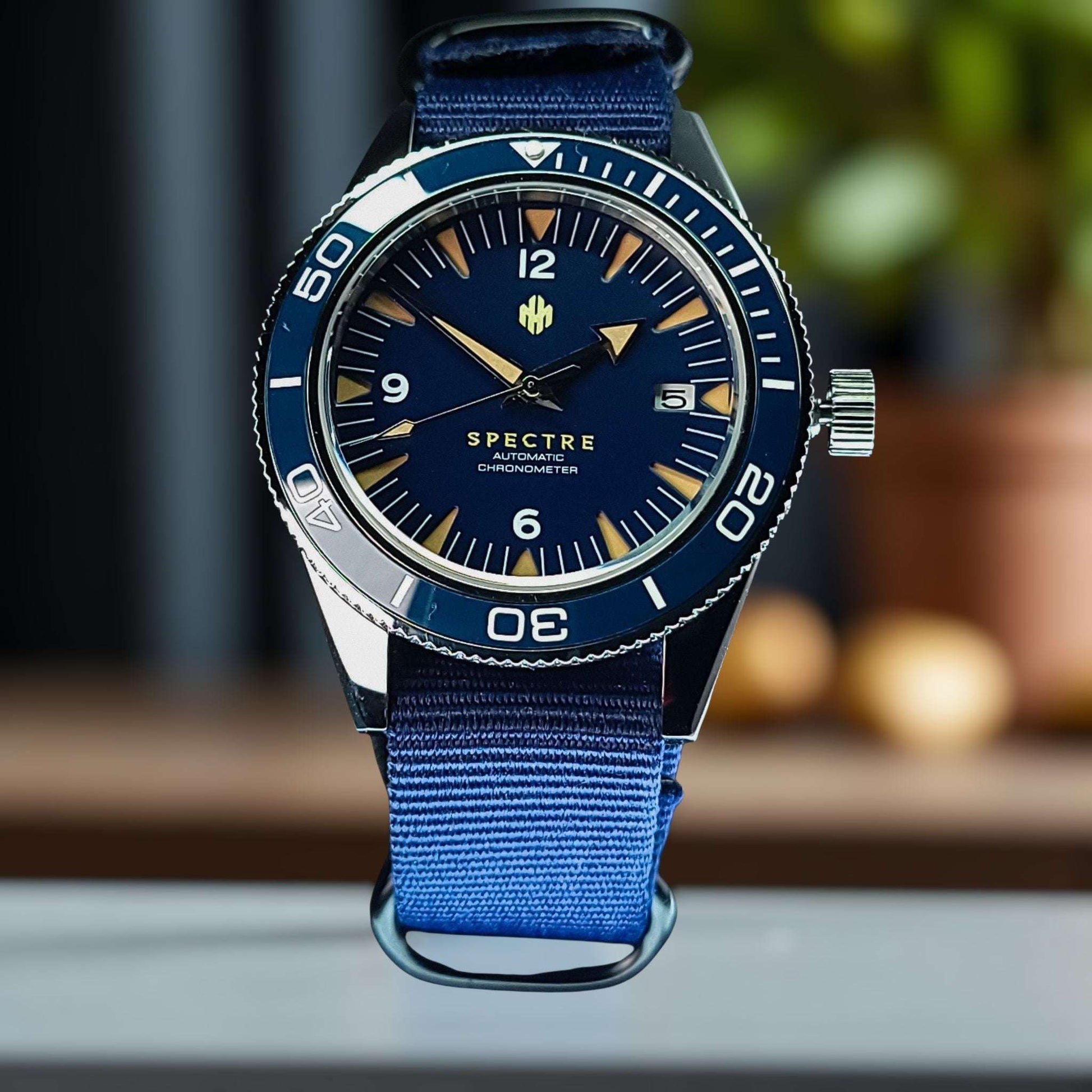 Seiko Mod Seamaster Blue Dial Diver - Modtime Creations 