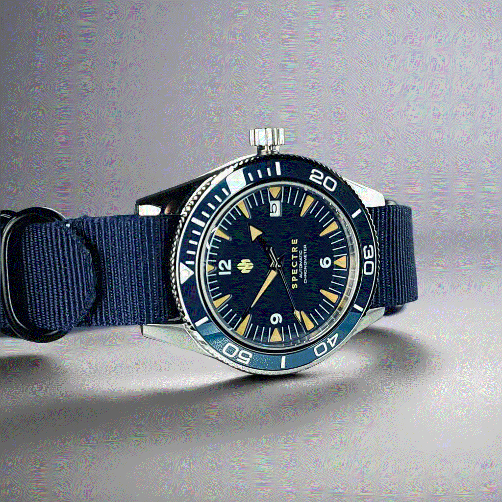 Seiko Mod Watches Seamaster Blue Dial Diver - Modtime Creations 