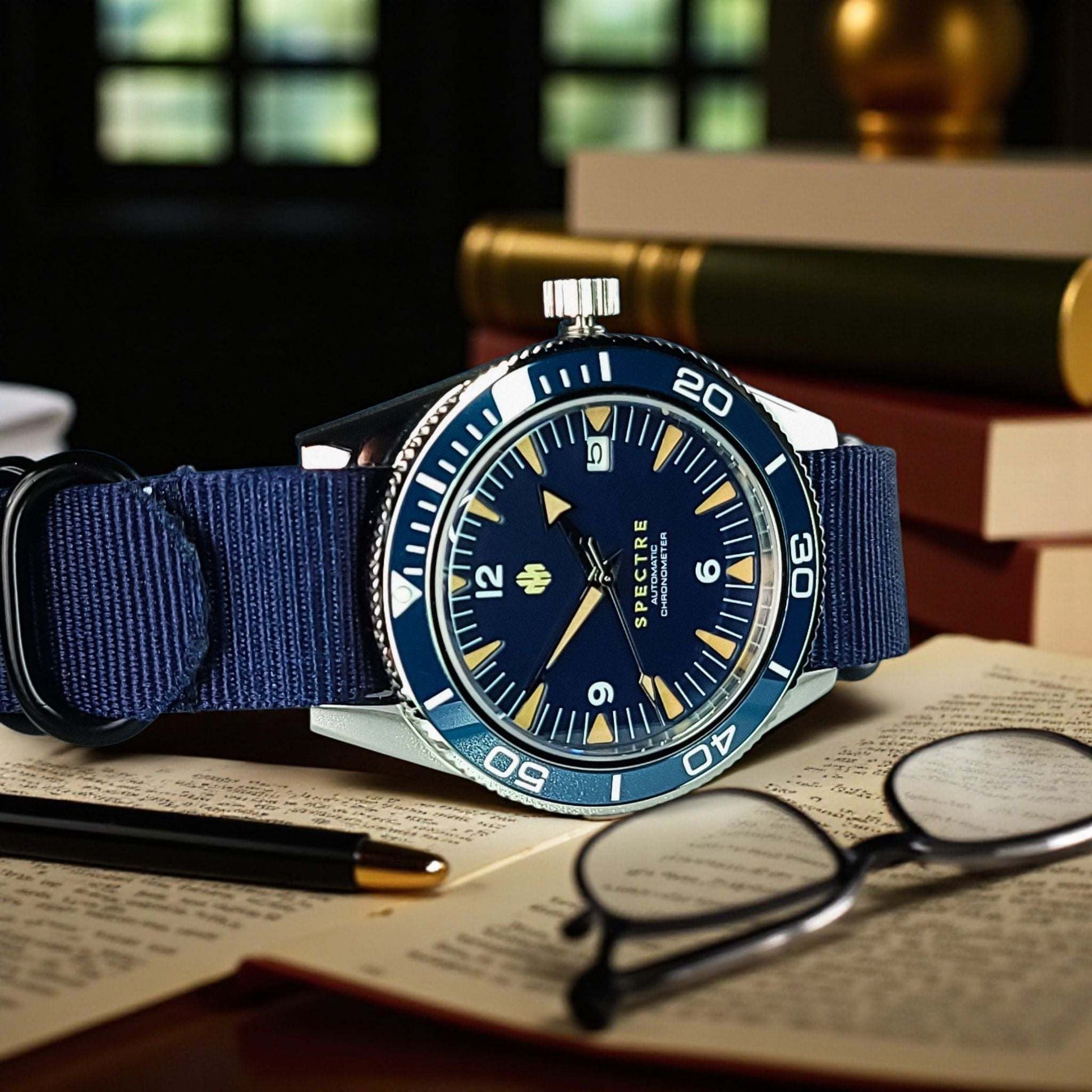 Seiko Mod Seamaster Blue Dial Diver - Modtime Creations 